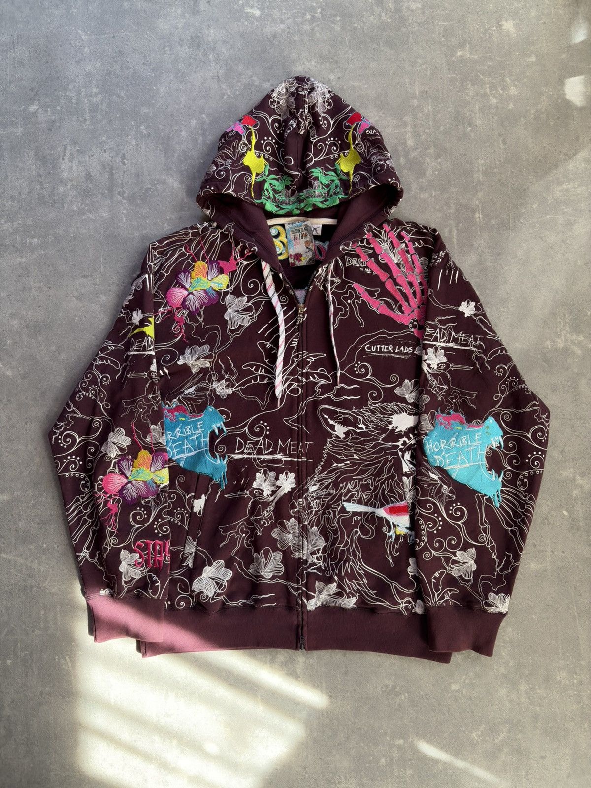 Artful Dodger Artful Dodger Embroidered Zip up Hoodie | Grailed