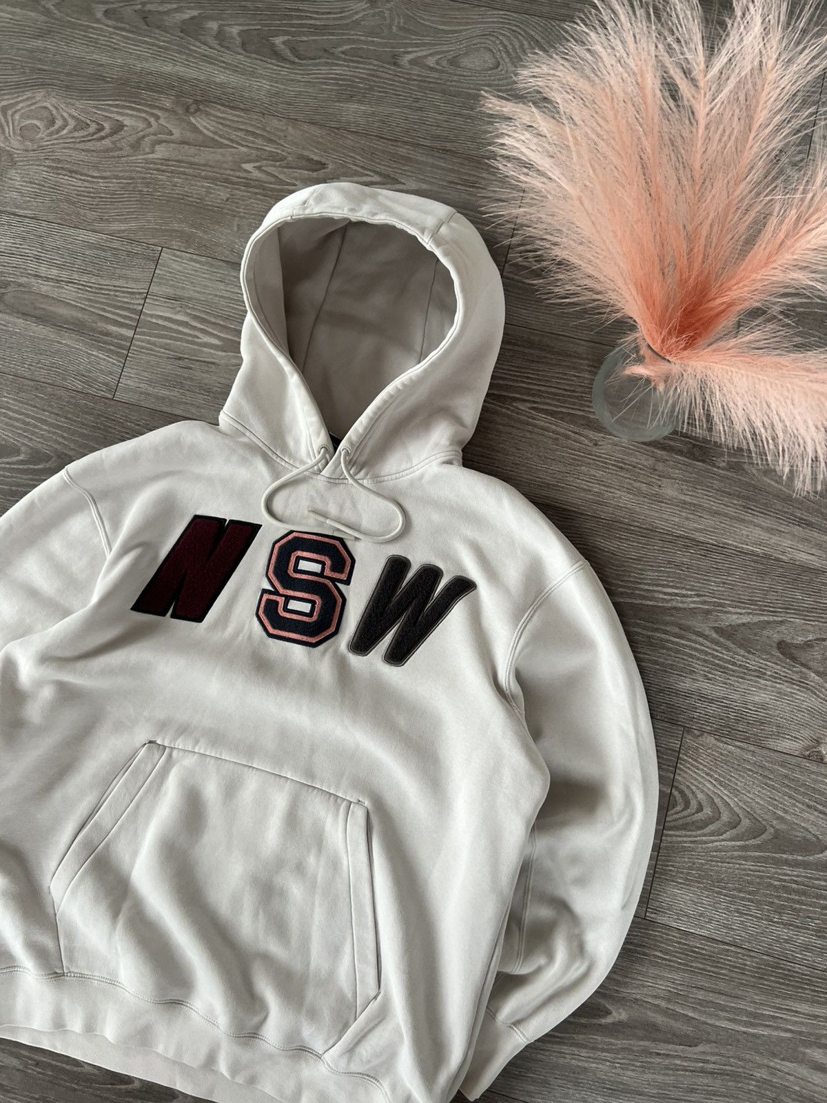 Nike ‼️Nike NSW Flanel Teddy Logo Rare Oversize Hoodie‼️ Size US S / EU 44-46 / 1 - 2 Thumbnail