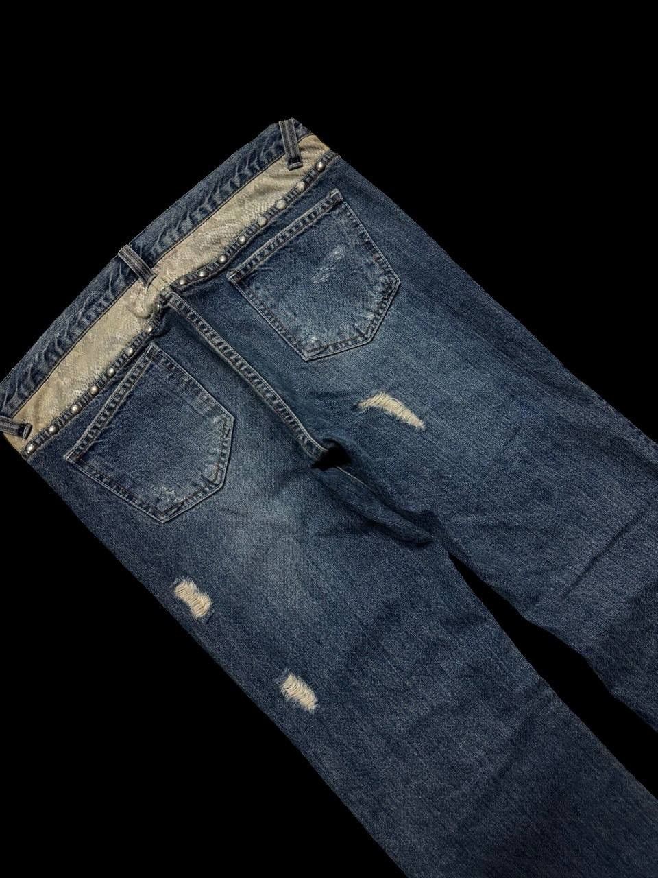 Other FLARE Japanese Rare Distress Snake Skin Studded Insane Jean Size US 32 / EU 48 - 20 Thumbnail