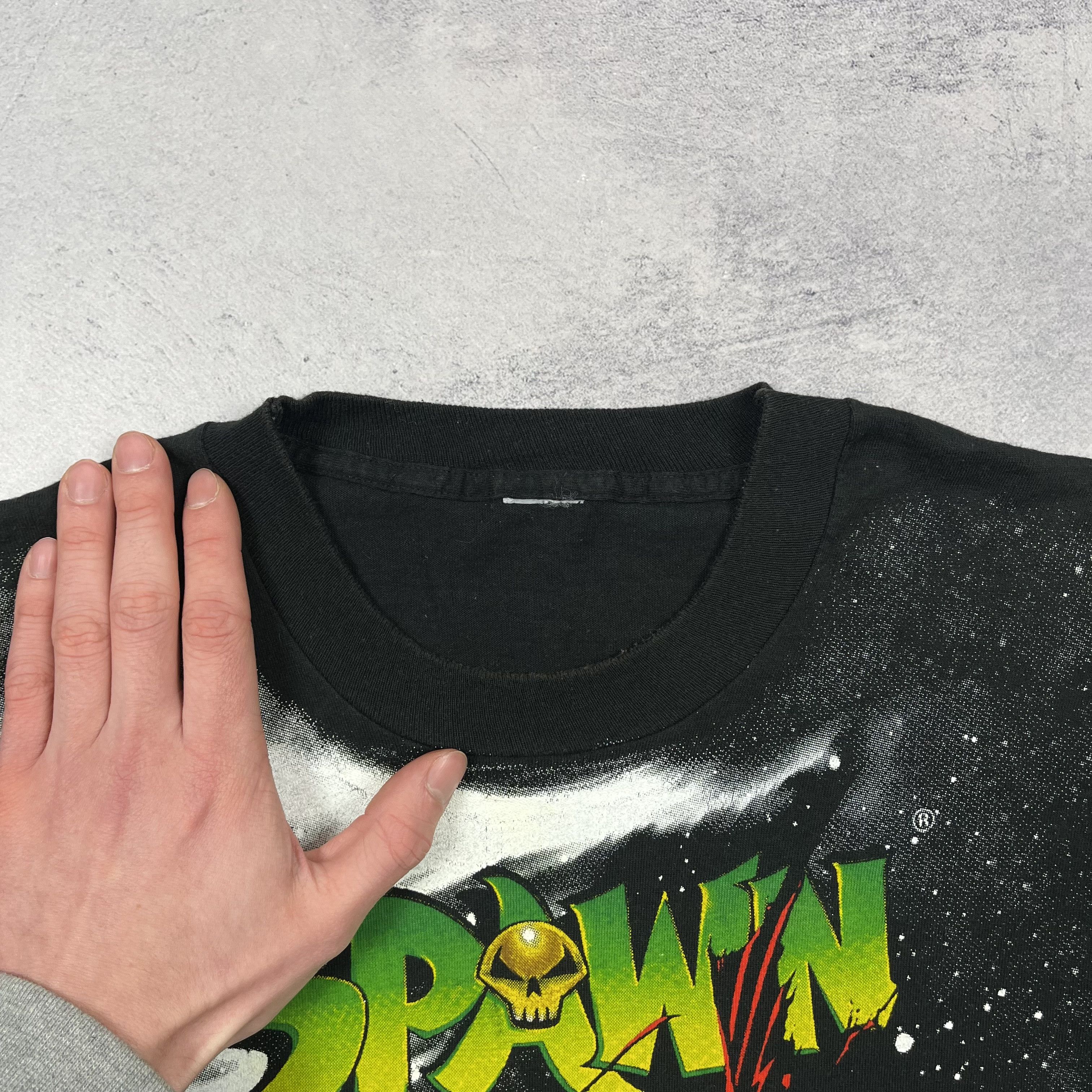 Vintage Spawn Movie Rare All Over Print T Shirt 1997