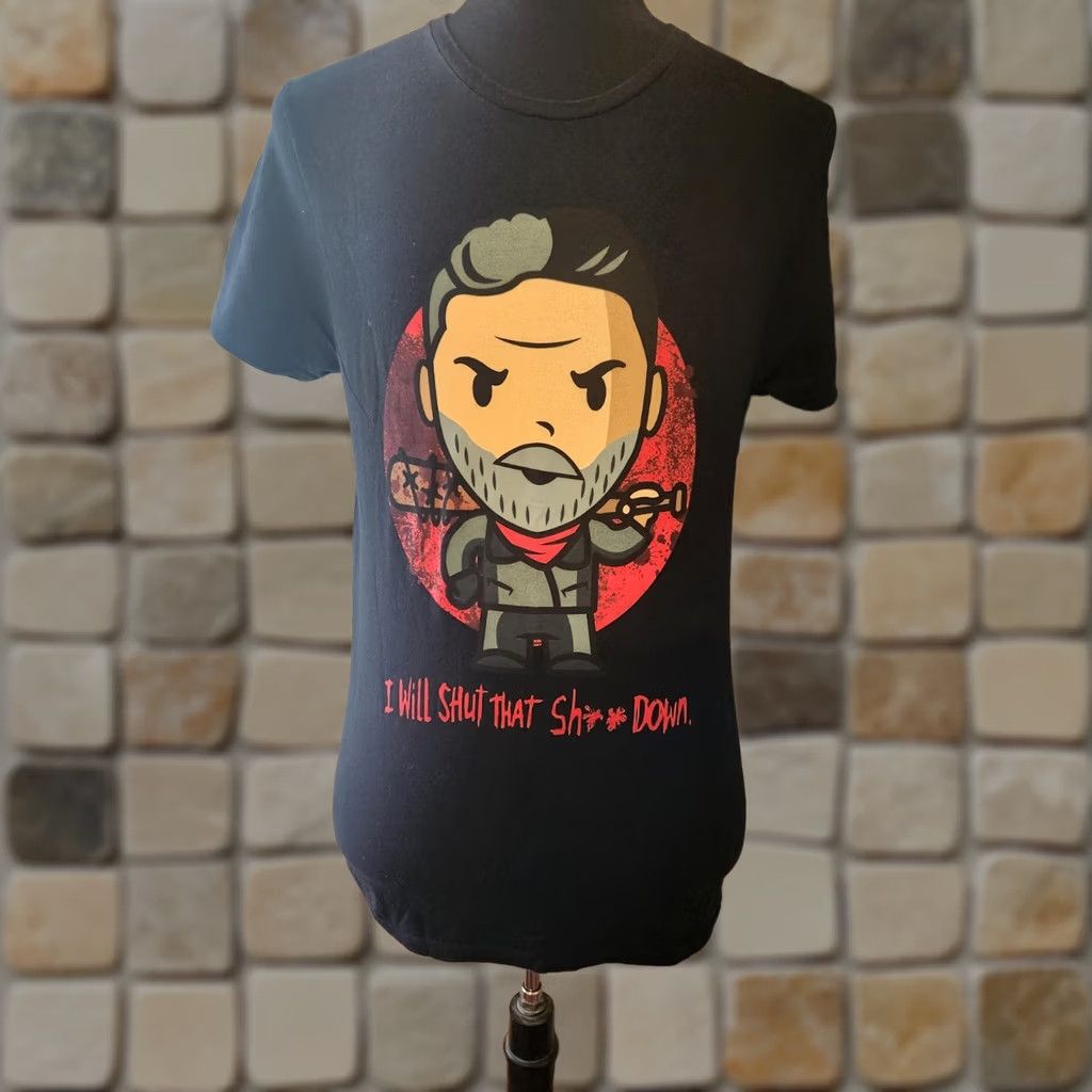 Vintage The Walking Dead Negan I Will Shut That * Down Shirt AMC Zombies Size M Mens TV Horror Size US M / EU 48-50 / 2 - 1 Thumbnail