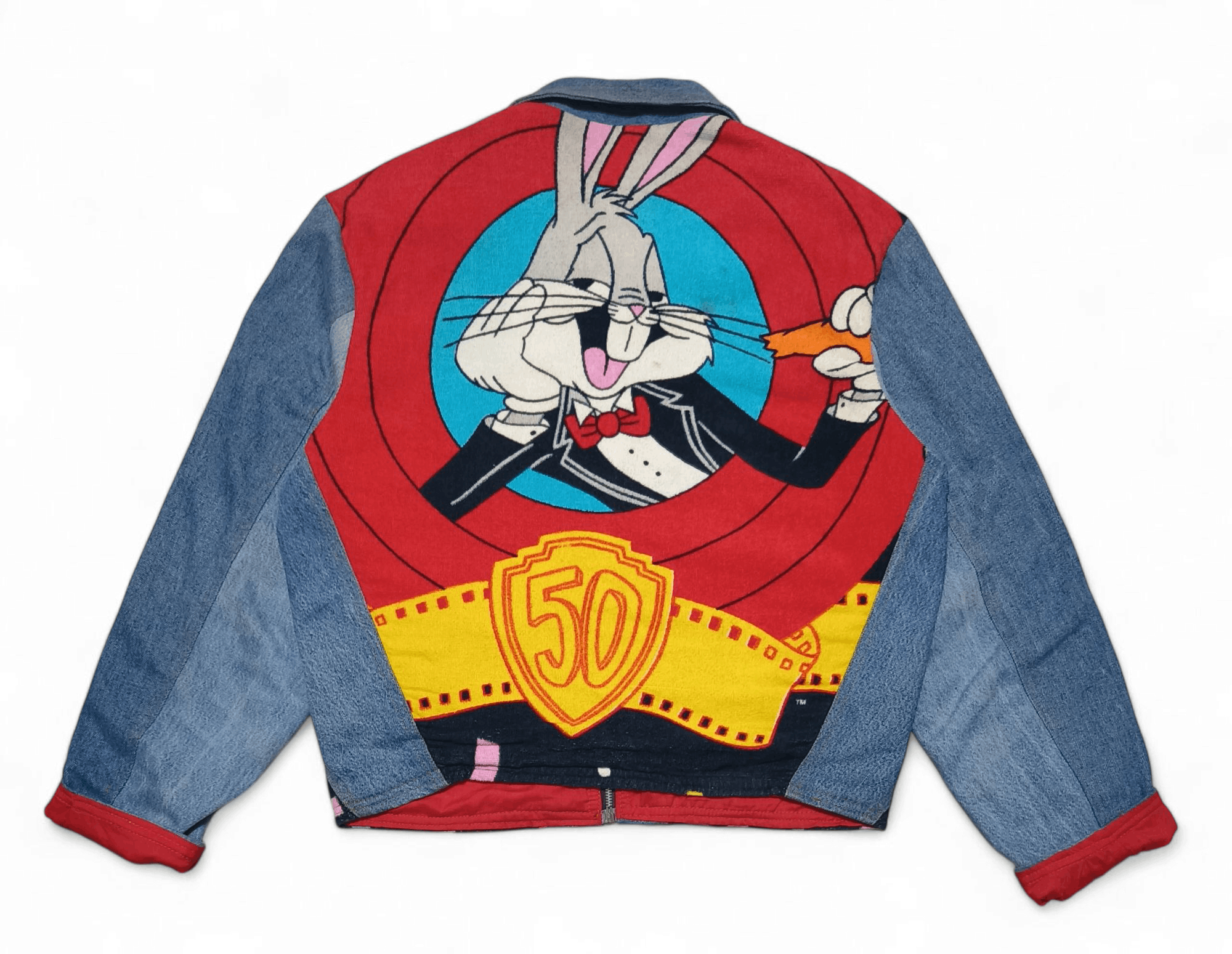 Too Cute Guetta Bros. Vintage BUGS BUNNY TOO CUTE Guetta Bros Disney Denim Jacket Size US M / EU 48-50 / 2 - 8 Thumbnail