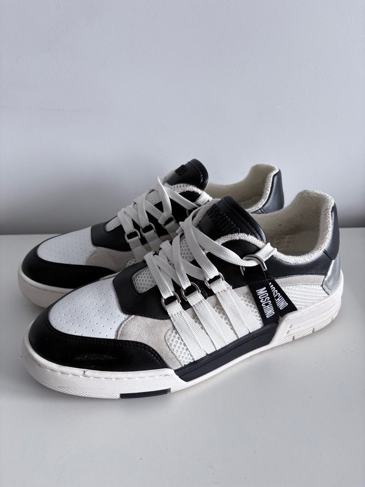 Moschino Moschino sneakers men's designer leather size 43 Size US 10 / EU 43 - 1 Thumbnail