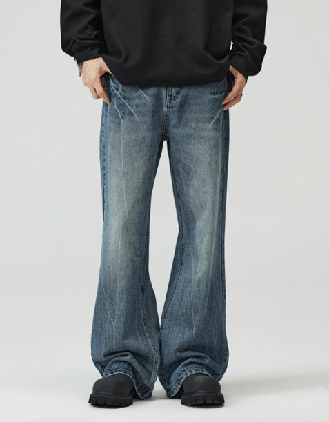 Japanese Brand × Vintage Retro high street American style loose flared baggy jeans Size US 32 / EU 48 - 1 Thumbnail