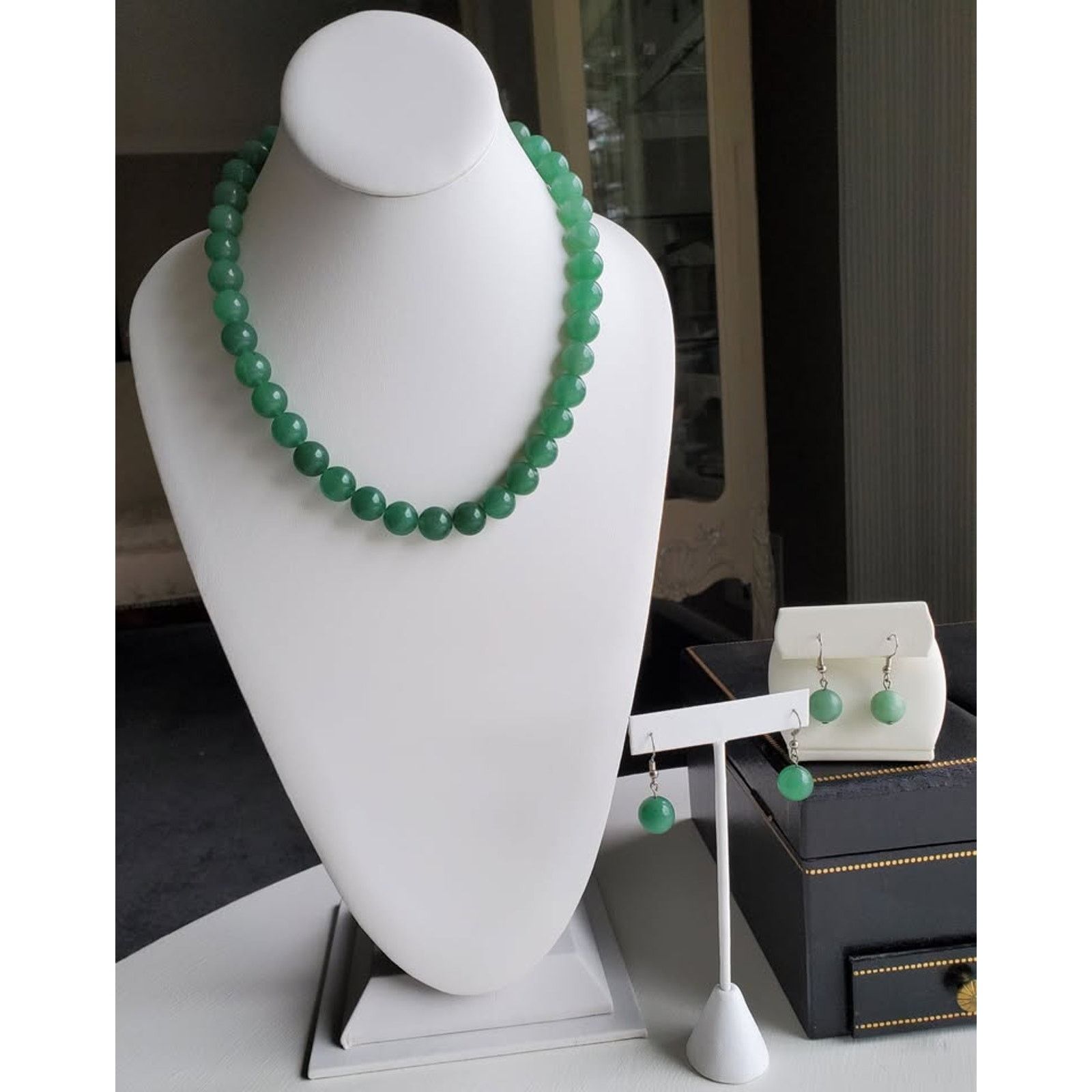 Other Aventurine Necklace & Earring Set Size ONE SIZE - 4 Thumbnail