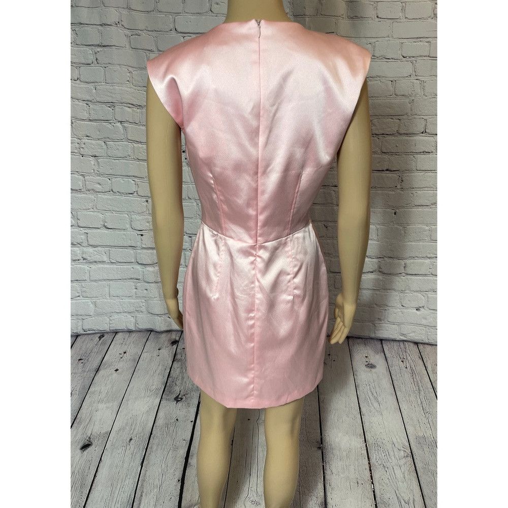 Zara NWT New Zara Pink Satin V-Neck Sleeveless Mini Dress Size M Size M / US 6-8 / IT 42-44 - 5 Thumbnail