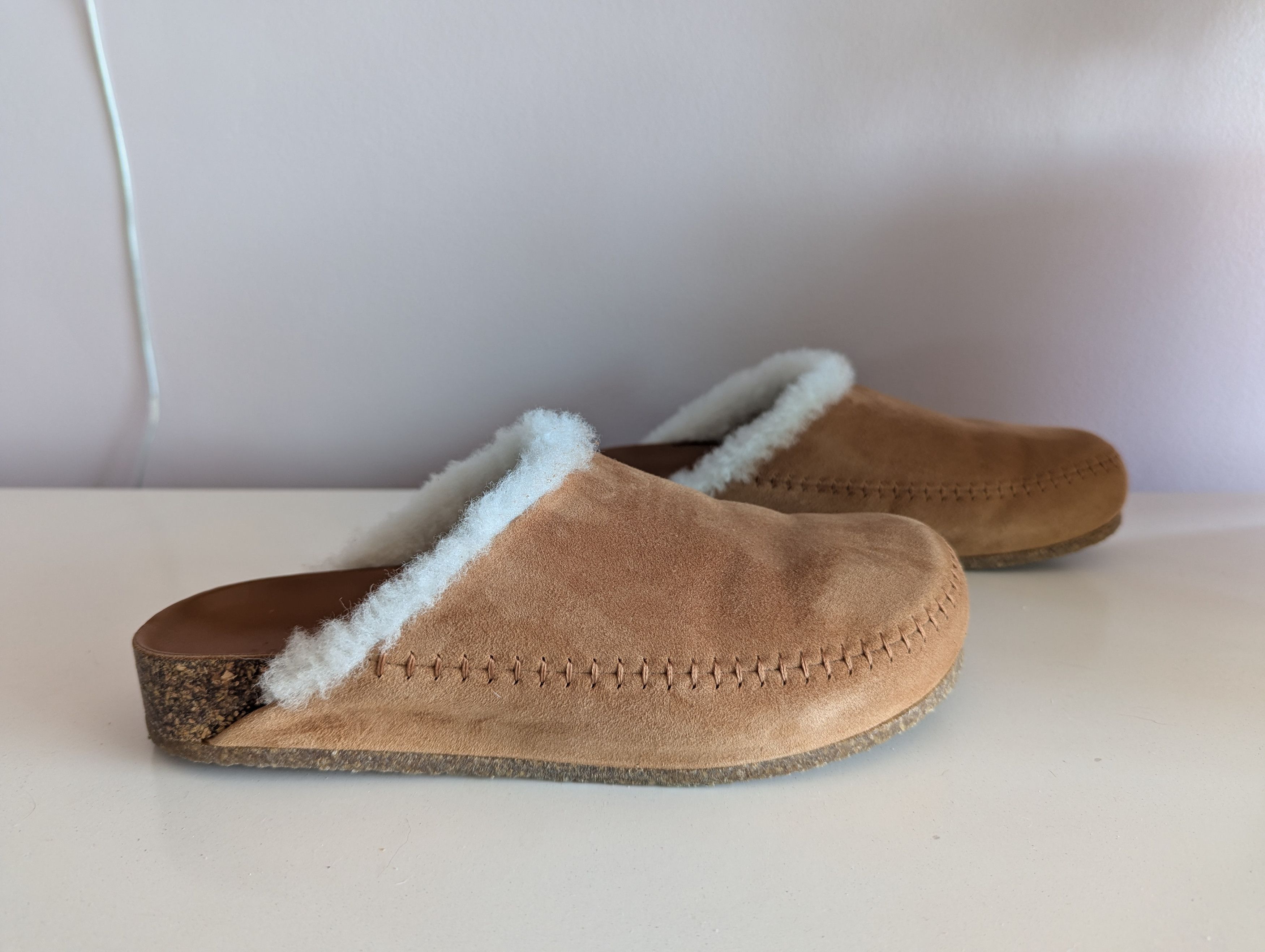 Other Jenni Kayne Shearling-Lined Moc Clog in Saddle Size 37 NWOT Size US 7 / IT 37 - 7 Thumbnail