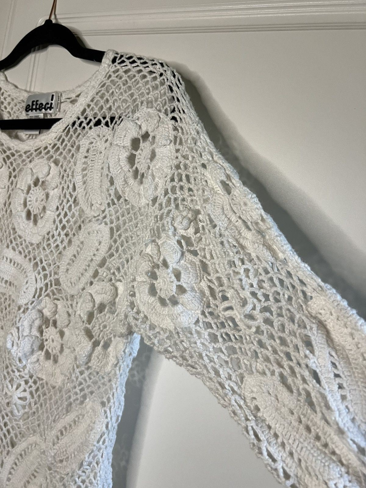 Vintage Vintage Hand Knit Crochet cottage core Sweater Size M / US 6-8 / IT 42-44 - 3 Thumbnail