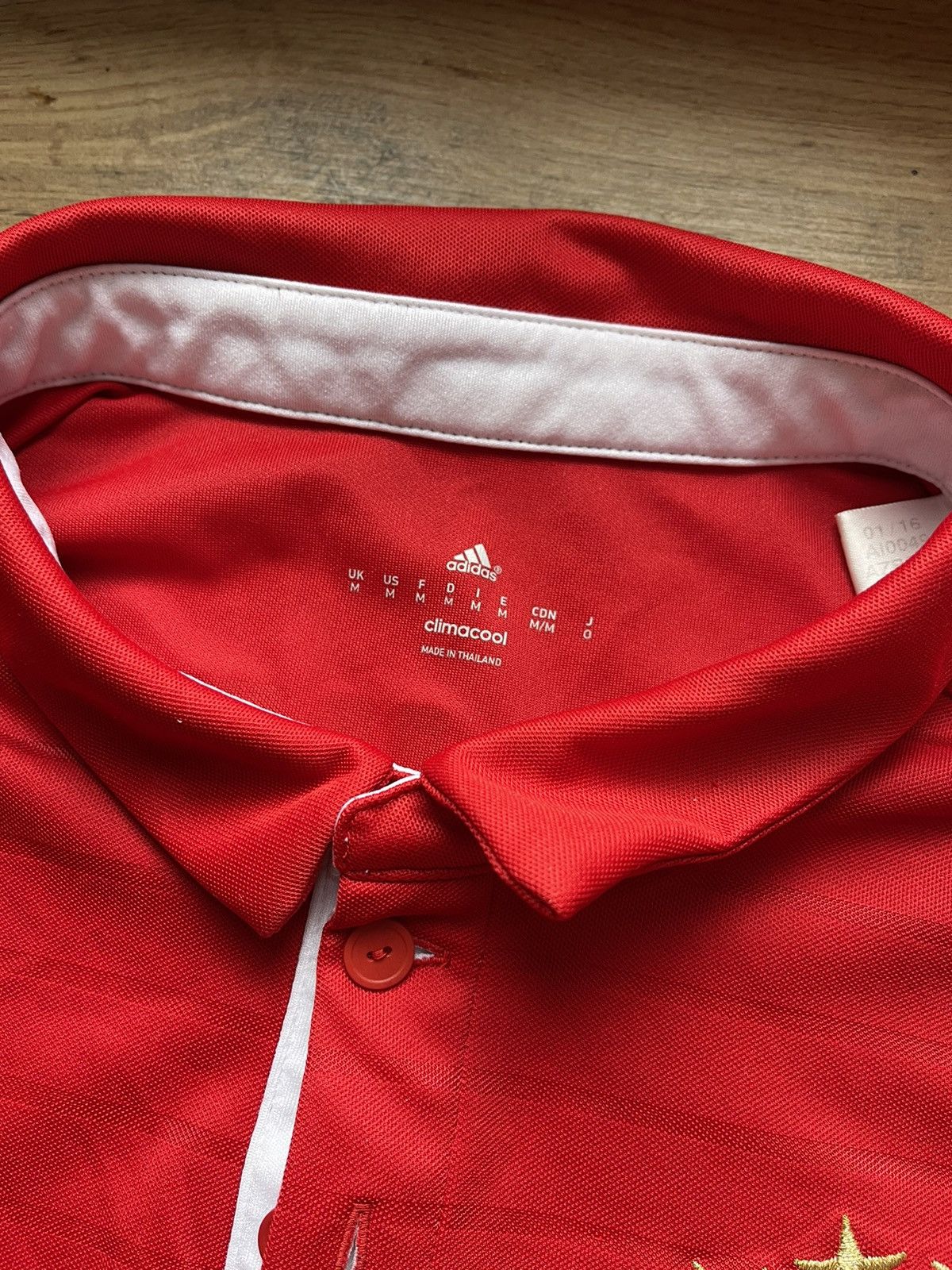 Adidas 2016 Adidas Bayern Munich #7 Ribery red soccer jersey Size US M / EU 48-50 / 2 - 7 Thumbnail
