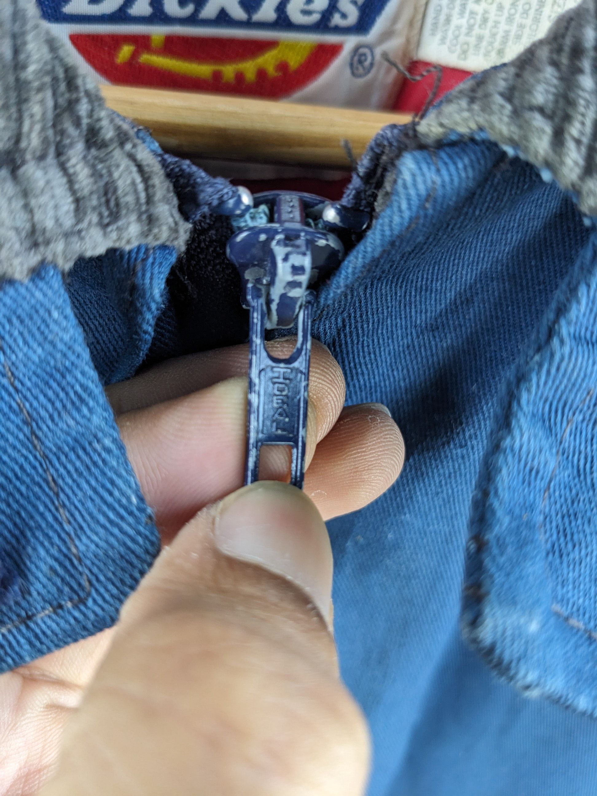 Dickies × Vintage Vintage 1990s Dickies Bomber Jacket Faded Blue Made In USA Size US L / EU 52-54 / 3 - 12 Thumbnail