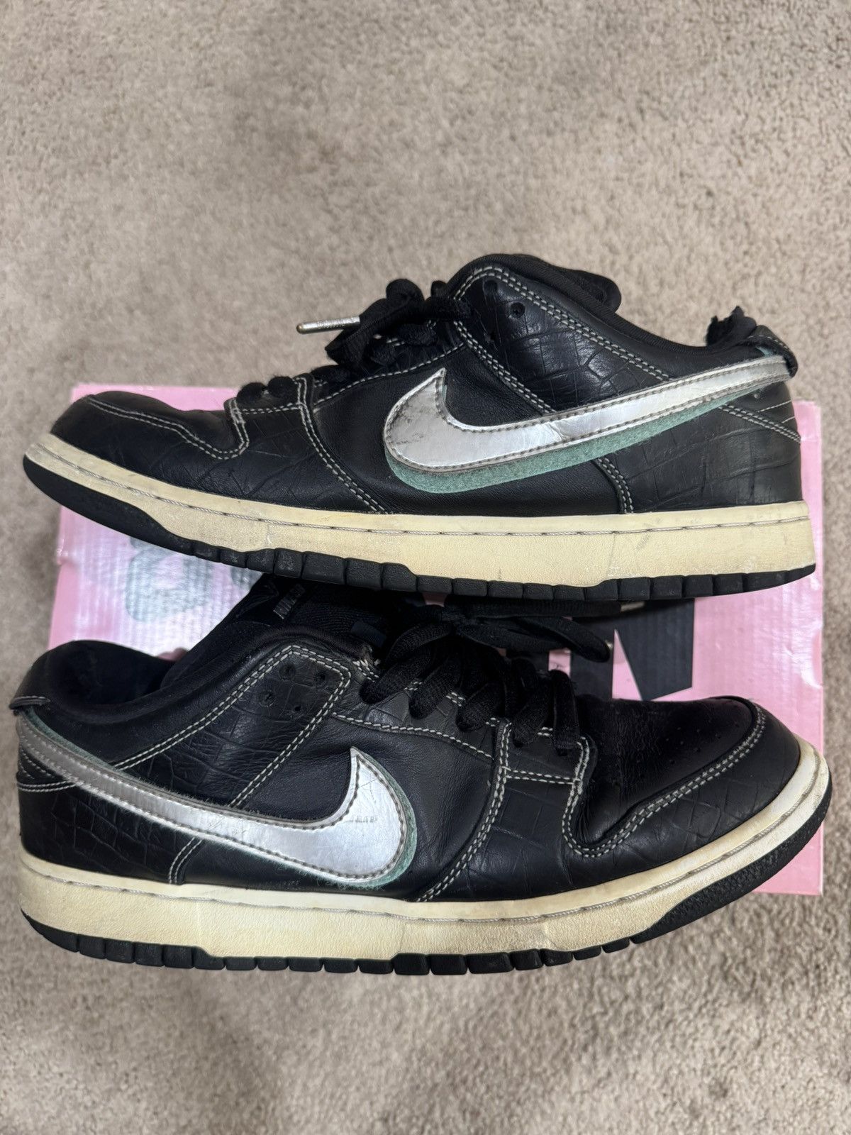 Nike SB Nike Sb Dunks x Diamond Supply “Black Diamond” Size US 9 / EU 42 - 1 Thumbnail