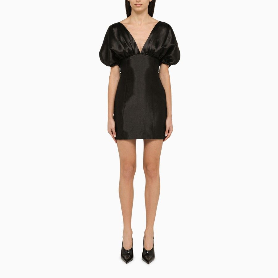ROTATE o1d2blof0924 Mini Dress in Black Size XS / US 0-2 / IT 36-38 - 1 Thumbnail