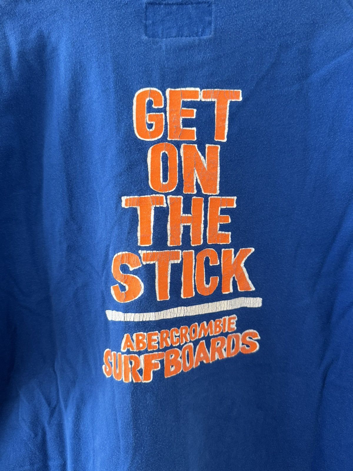 Abercrombie & Fitch Abercrombie & Fitch Surfboards Tee Get On The Stick Blue Y2K Size US L / EU 52-54 / 3 - 5 Thumbnail