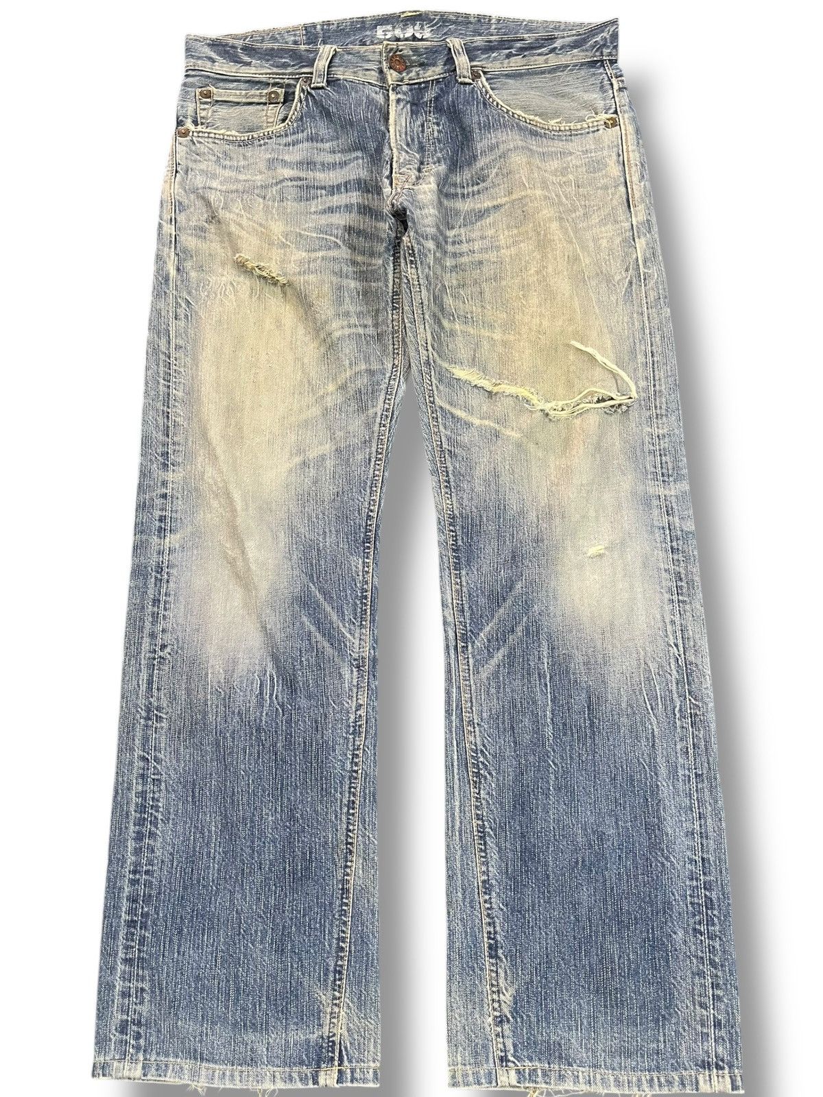 Vintage Edwin 503 Bluetrip Grunge Mudwash Distressed Senjm
