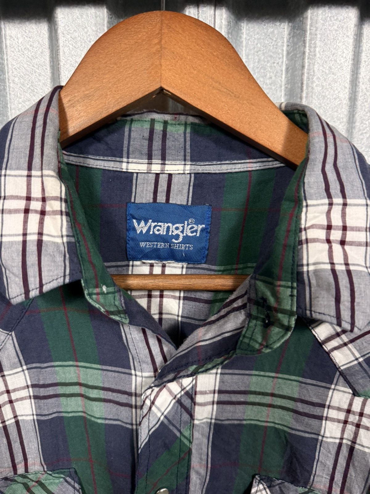 Wrangler Vintage Western Wrangler Pearl Snap Short Sleeve Cowboy Shir Size US L / EU 52-54 / 3 - 2 Thumbnail