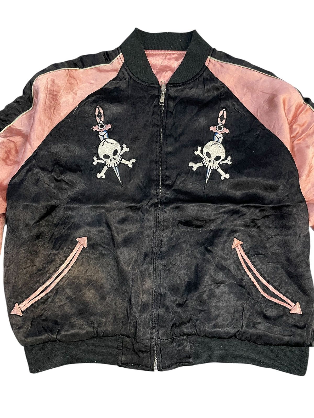 Japanese Brand Vintage Sukajan Good Rockin Swindler Embrodery Jacket Size US S / EU 44-46 / 1 - 5 Thumbnail
