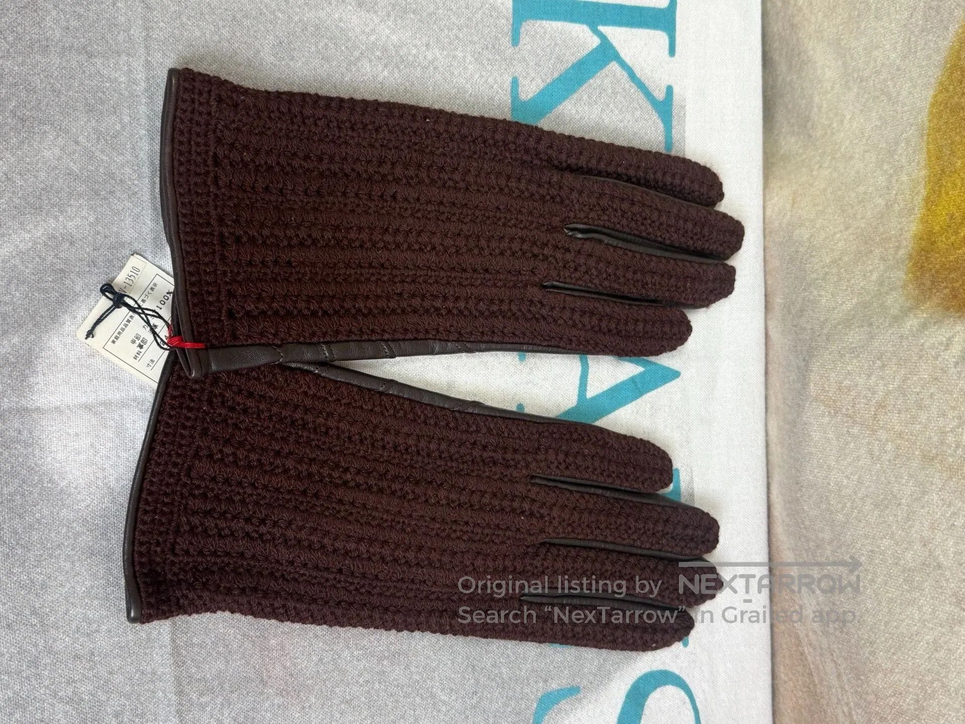 Dries Van Noten Dries Van Noten Patchwork Leather Gloves. Size ONE SIZE - 4 Thumbnail