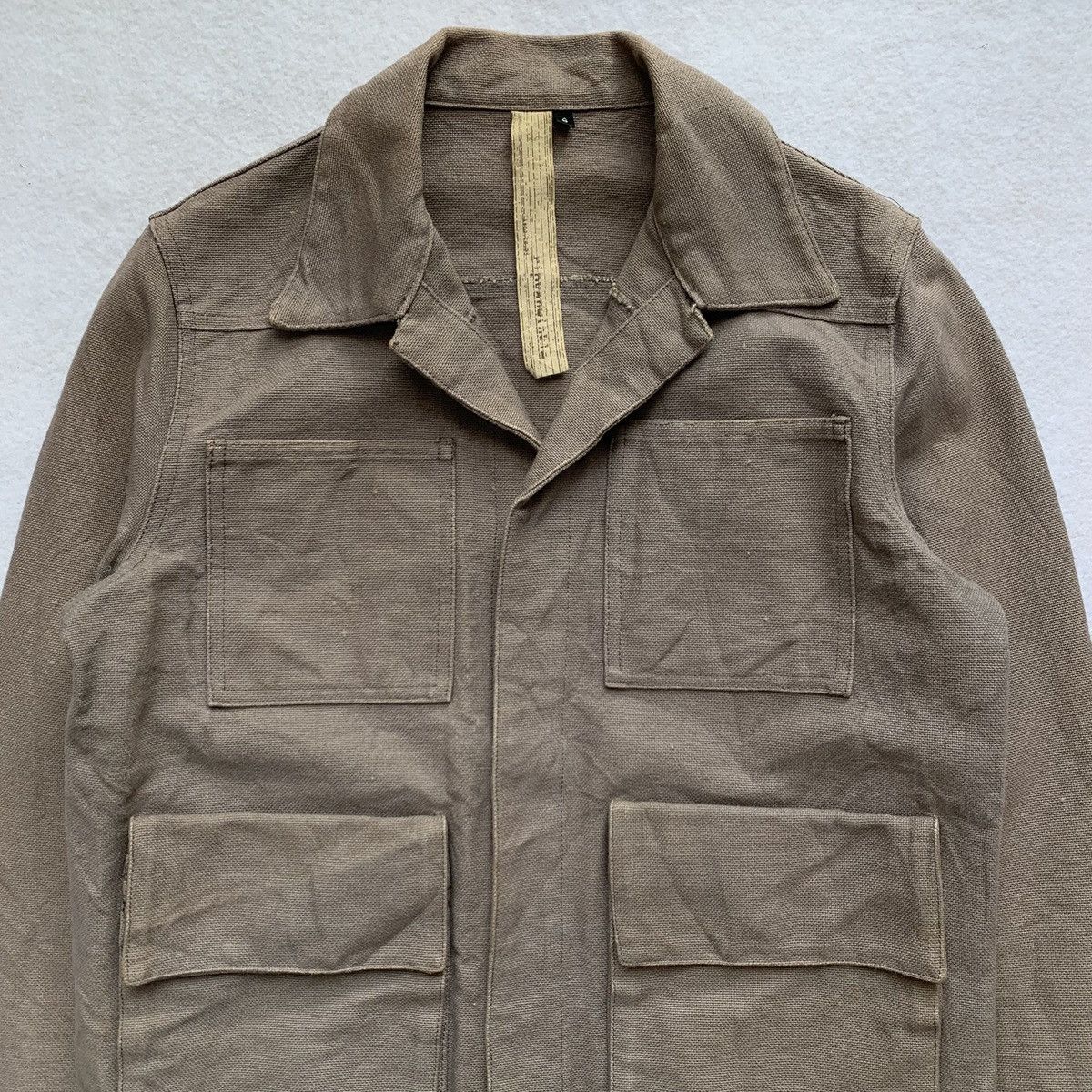 RIPVANWINKLE 1990s RIPVANWINKLE Canvas Hidden Button Jacket Size US S / EU 44-46 / 1 - 2 Thumbnail