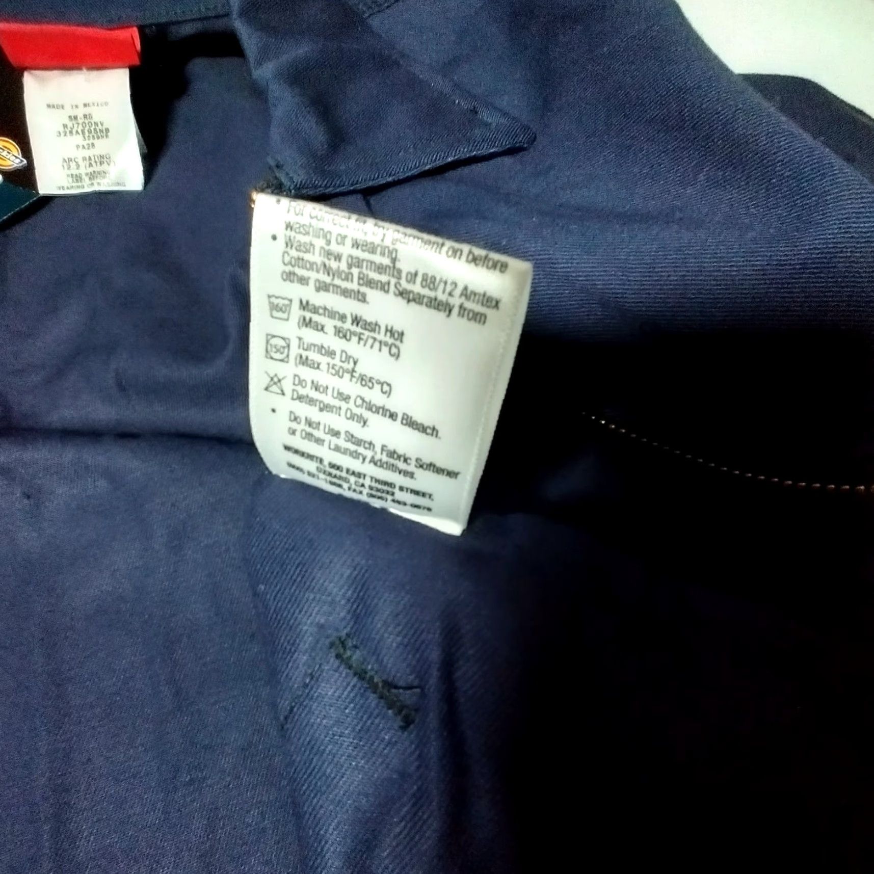 Dickies VINTAGE Dickies Workwear Jacket Men Small Blue Twill Flame Resistant Work 3259NB Size US S / EU 44-46 / 1 - 6 Thumbnail
