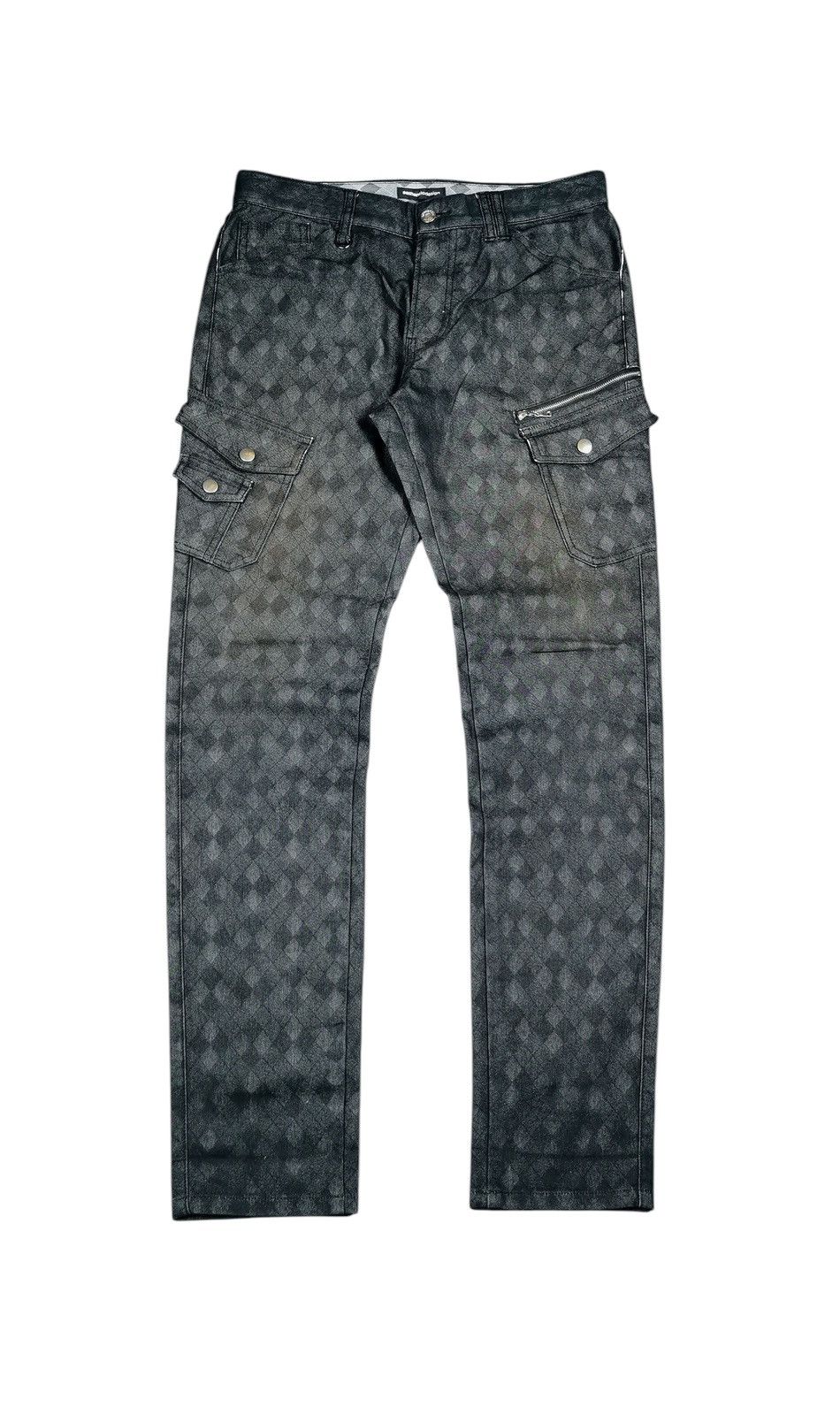semanticdesign Semantic Design Multi Pocket All Printed Slim Cargo Pants Size US 31 - 1 Thumbnail