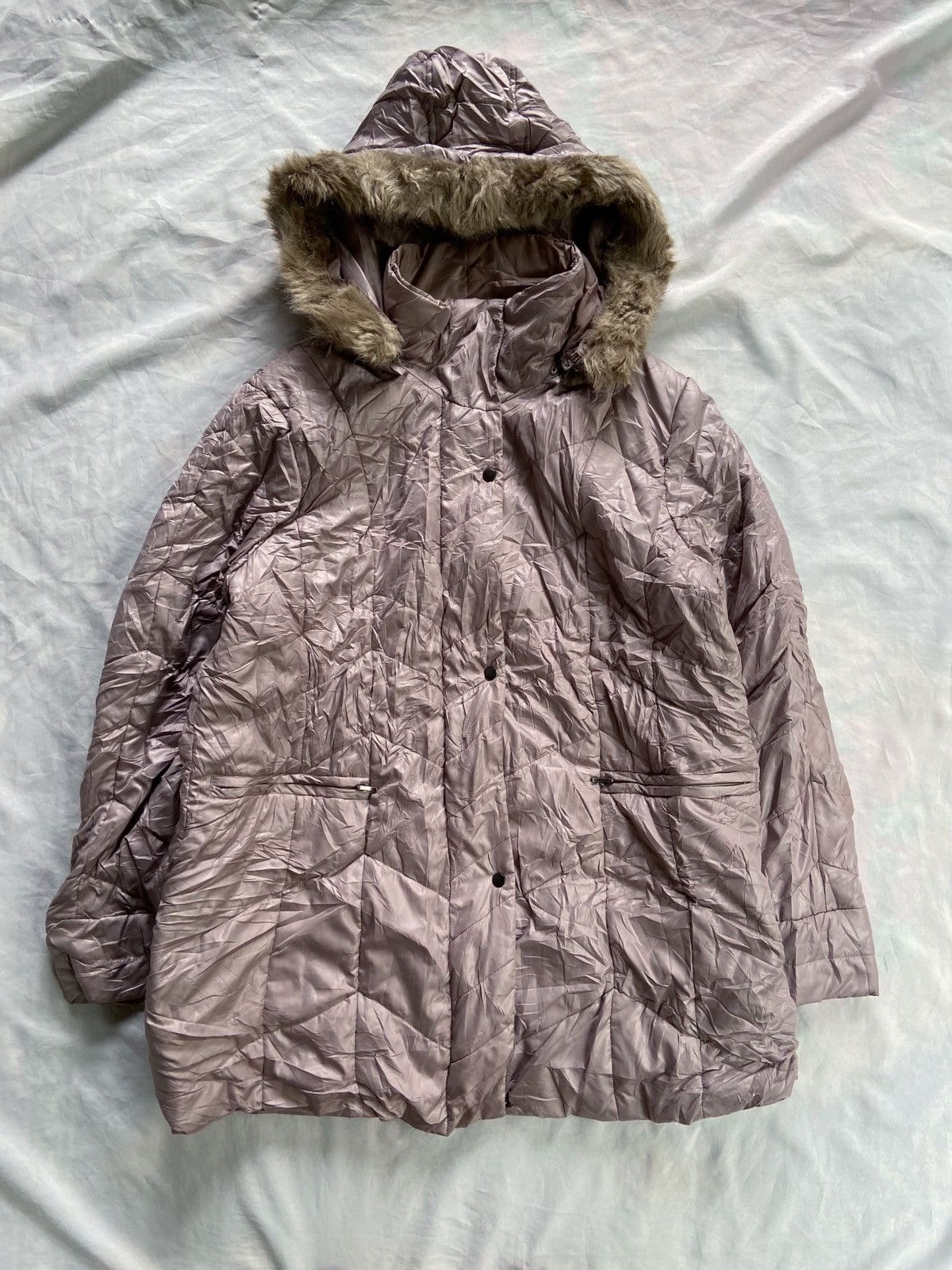If Six Was Nine JAPANESE FAUX FUR PARKA JACKET Size US XL / EU 56 / 4 - 1 Thumbnail