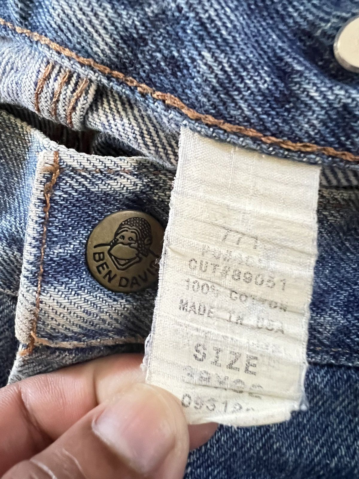 Ben Davis × Vintage Vintage Ben Davis Workwear Carpenter Cargo Pants USA Size US 38 / EU 54 - 7 Thumbnail