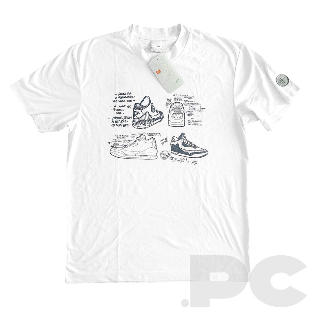 Nike NIKE AIR JORDAN 3 FIRE RED TINKER HATFIELD "BLUEPRINT" TEE Size US L / EU 52-54 / 3 - 1 Thumbnail