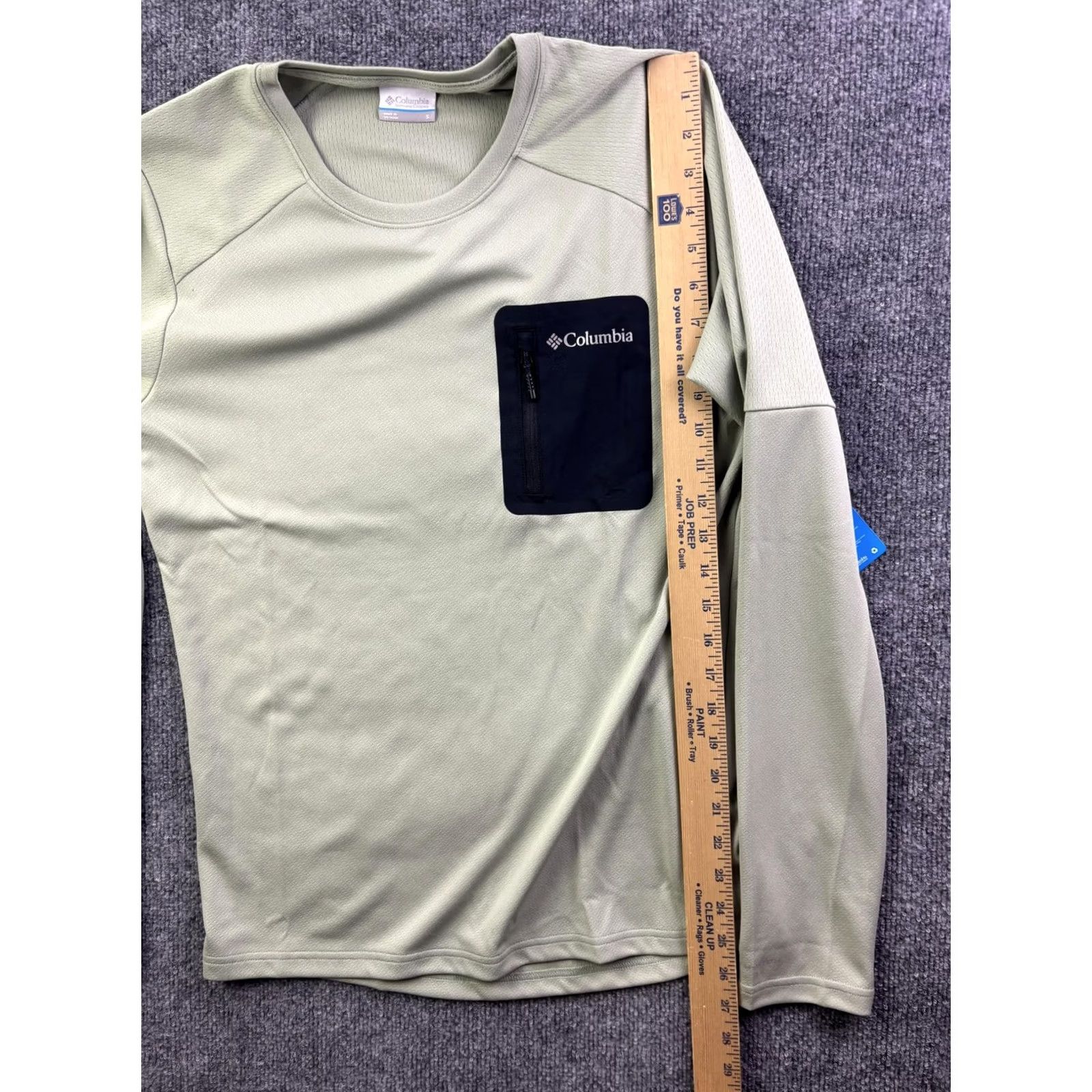 Vintage Columbia Omni-Wick Shirt Mens S Green Long Sleeve Zip Chest Pocket Performance Top Size US S / EU 44-46 / 1 - 5 Thumbnail