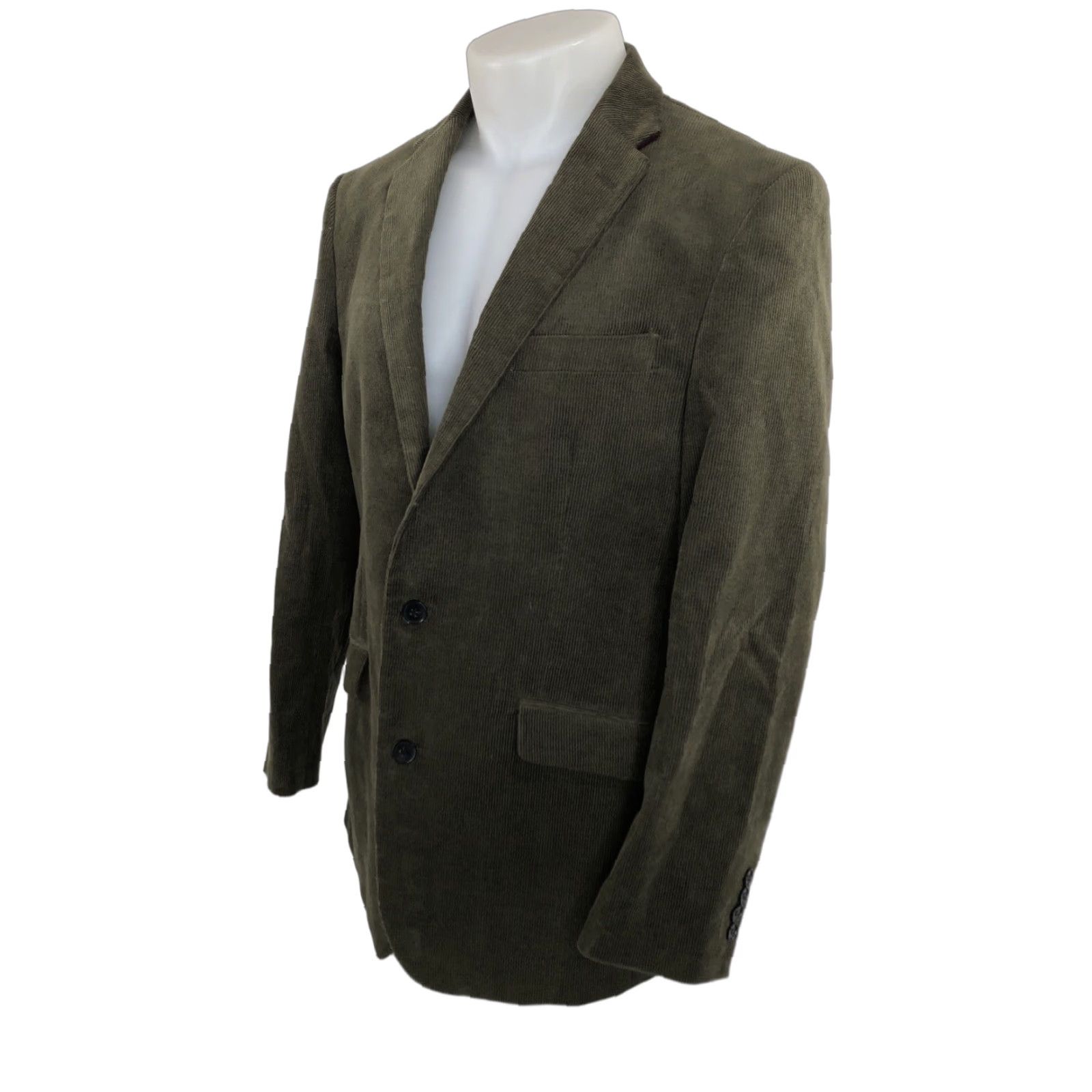 Vintage SAMUEL WINDSOR - Blazer - Corduroy 40 R - Men - Dark Olive - Jacket Size 40R - 1 Thumbnail