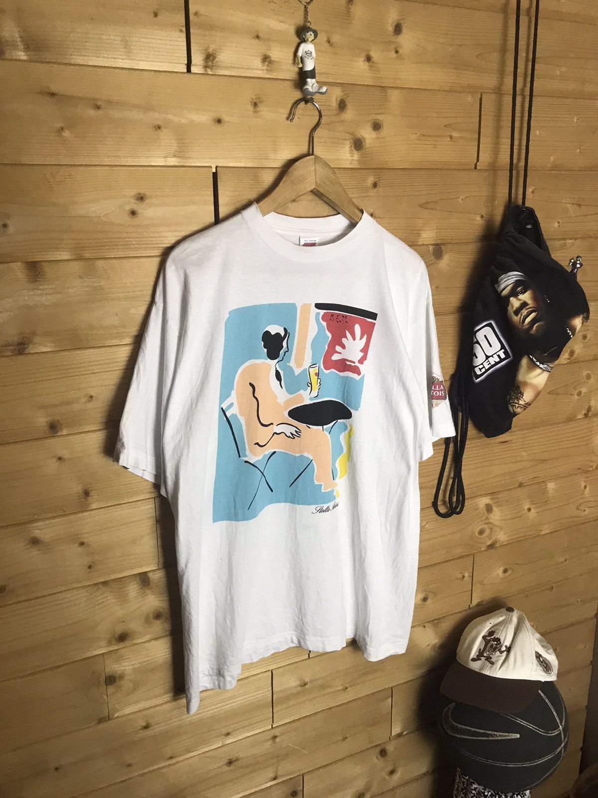 Vintage Vintage 90’s Stella Artois t-shirt Size US L / EU 52-54 / 3 - 1 Thumbnail