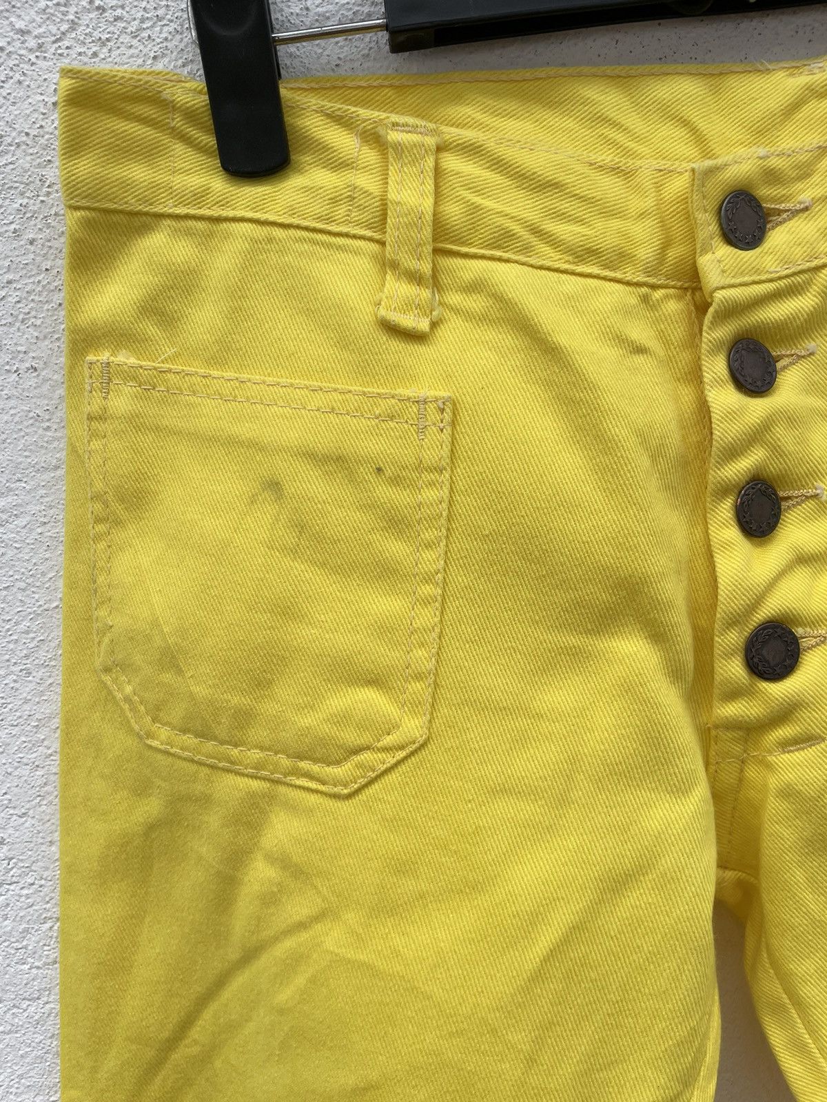 Japanese Brand Vintage Flare Big Vale Jeans Fashion Yellow Size US 30 / EU 46 - 4 Thumbnail