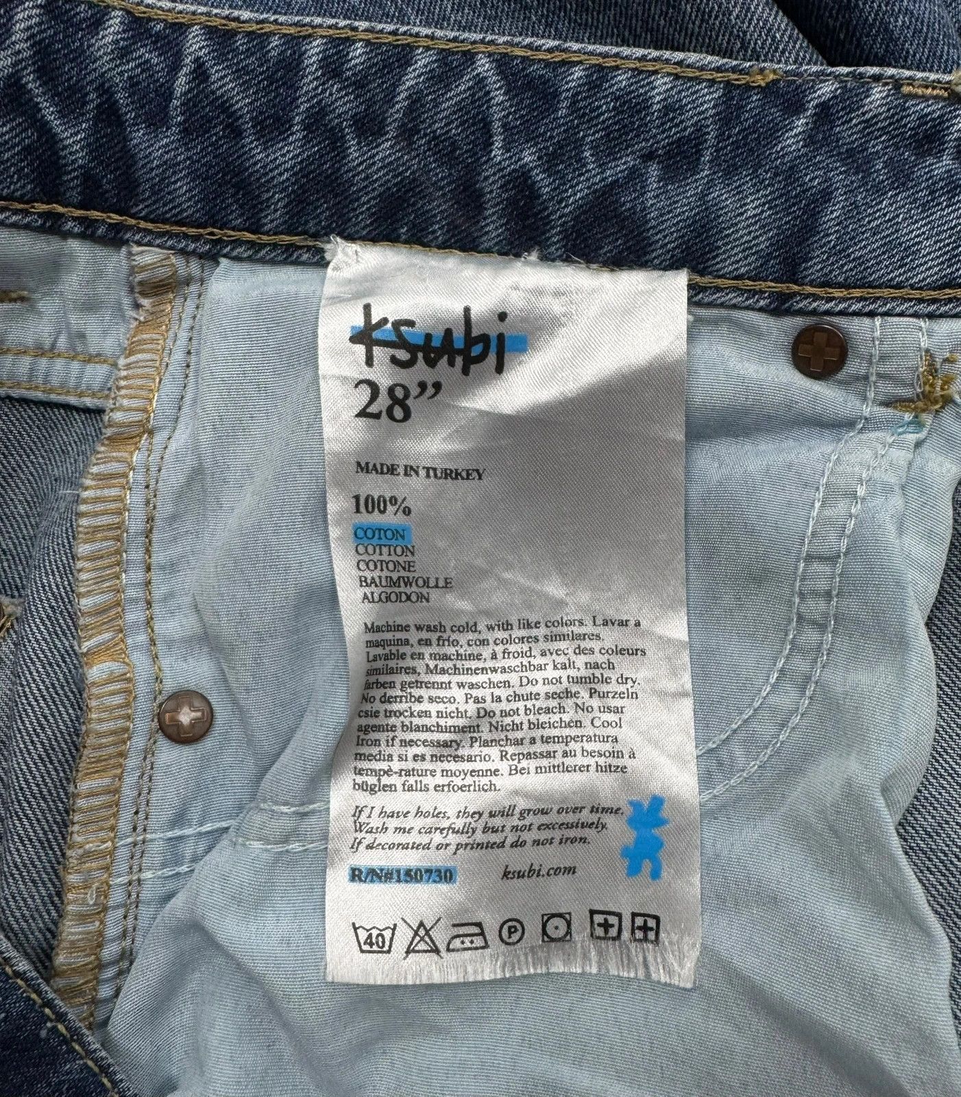 Ksubi Ksubi Baggy Boyfriend Jeans size 28 Size 28" / US 6 / IT 42 - 17 Thumbnail
