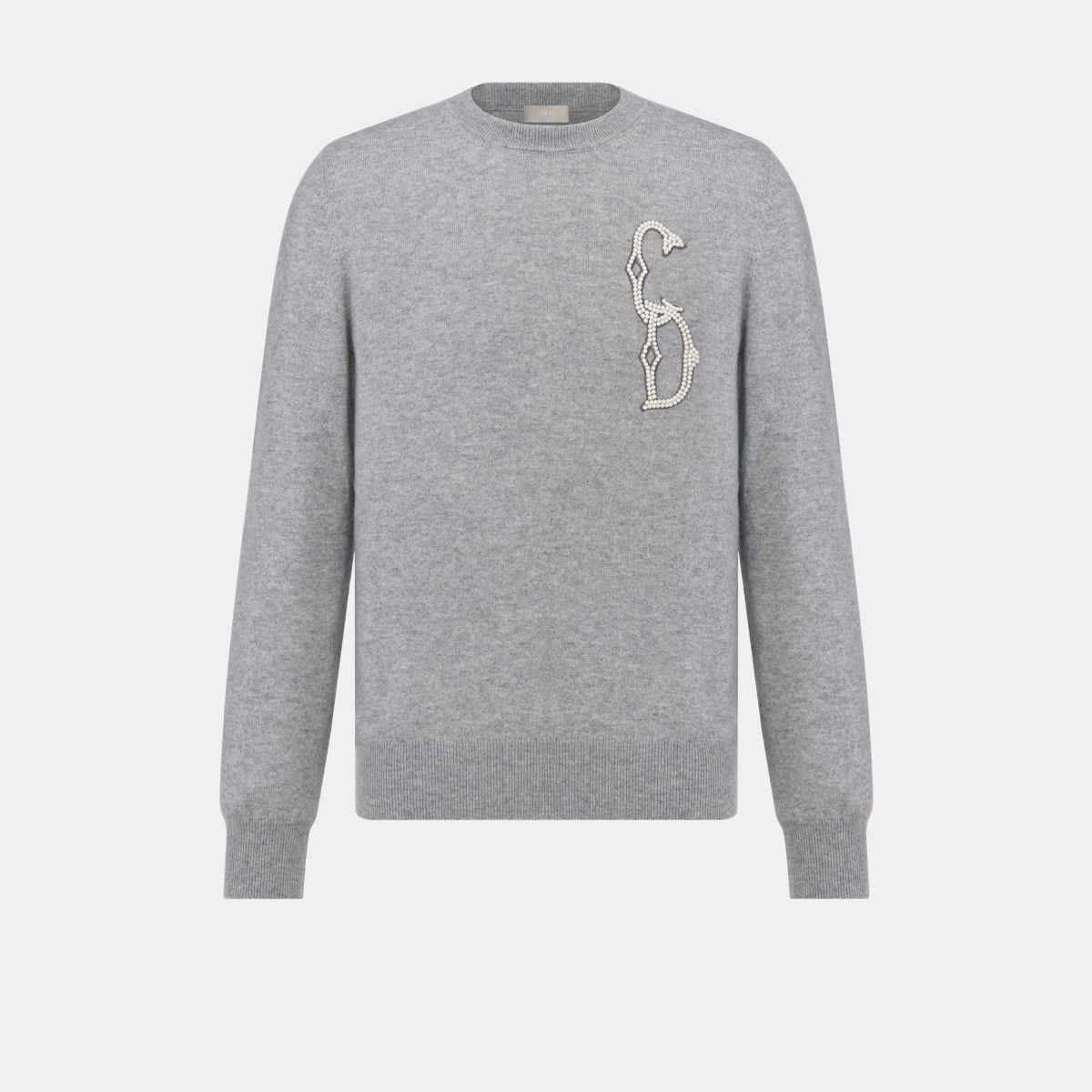 Dior o1w1db11024 Sweater With CD Interlaced Signature in Grey Size US XS / EU 42 / 0 - 1 Thumbnail
