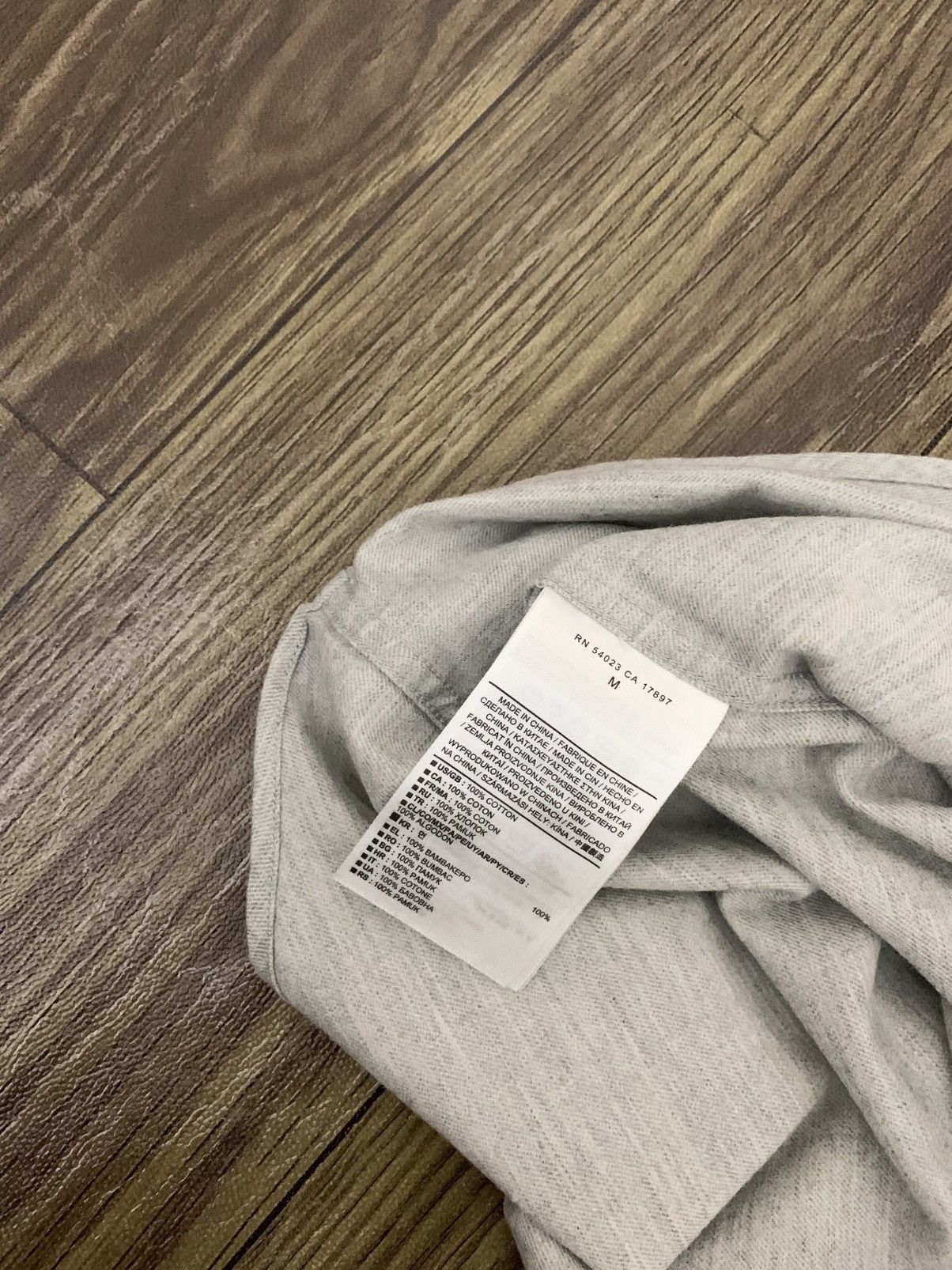 Banana Republic Mens Shirt BANANA REPUBLIC Cotton Misty Grey Long Sleeve Size US M / EU 48-50 / 2 - 8 Thumbnail
