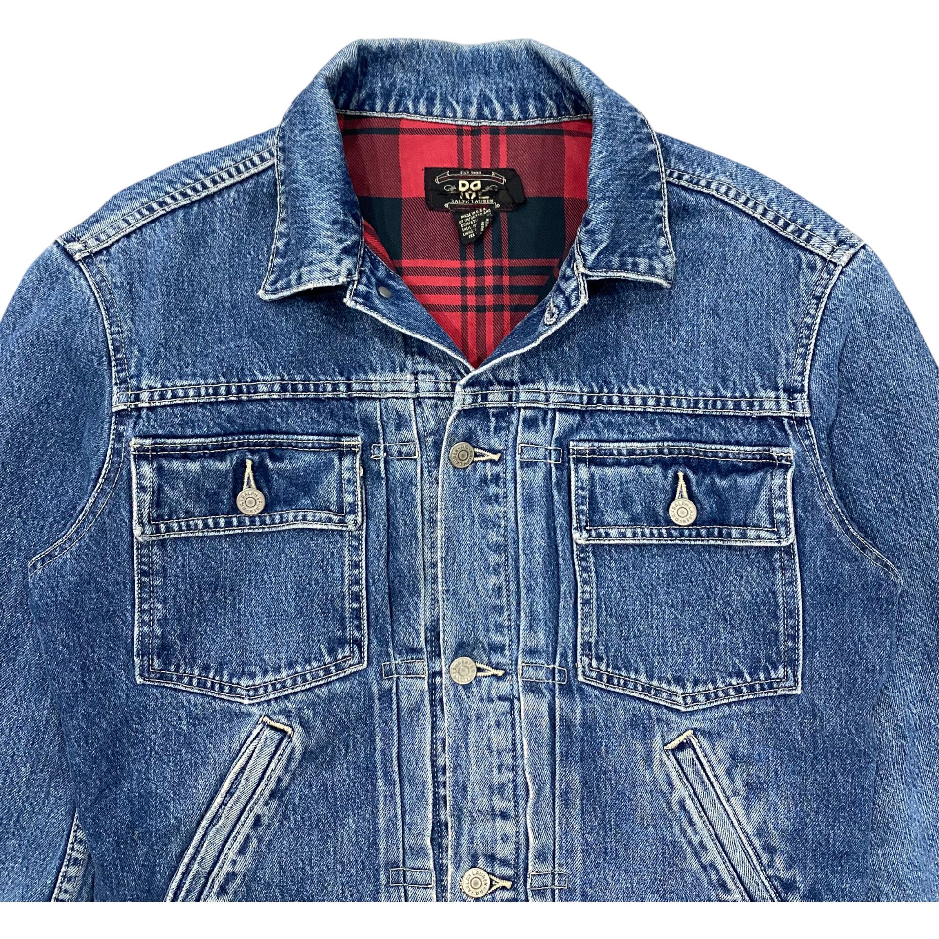 RRL Ralph Lauren 💥RRL RALPH LAUREN DENIM TRUCKER JACKET Size US S / EU 44-46 / 1 - 5 Thumbnail