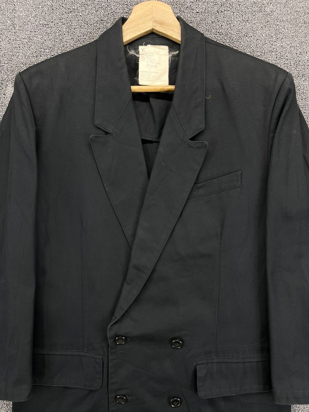 Yohji Yamamoto Vintage 90s Yohji Yamamoto Rare Double Breasted Coat Jacket Size US M / EU 48-50 / 2 - 5 Thumbnail