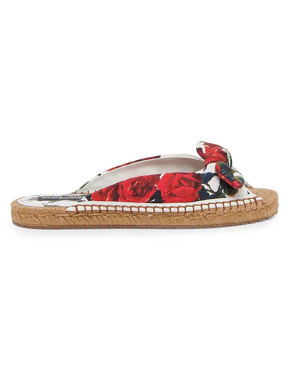 Dolce & Gabbana os11x1225 Floral Cotton-Blend Espadrille Flats in Multicolor Size US 9 / IT 39 - 1 Thumbnail