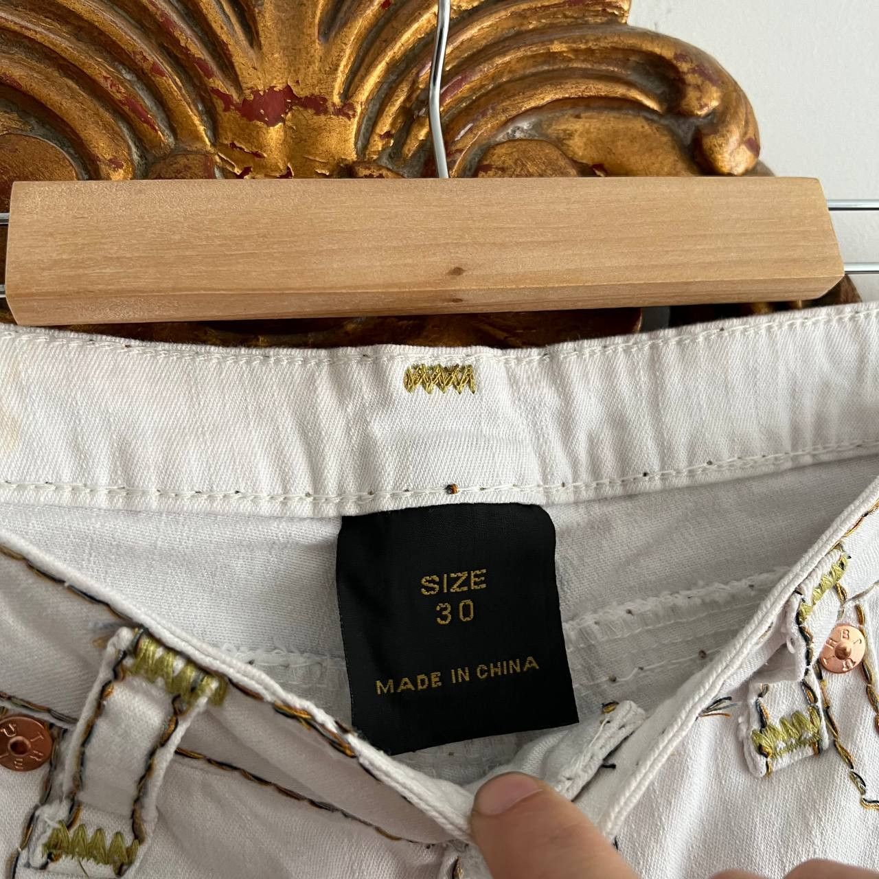 Other True Religion Straight Denim Y2K Jeans Sz 30 Size 30" / US 8 / IT 44 - 4 Thumbnail