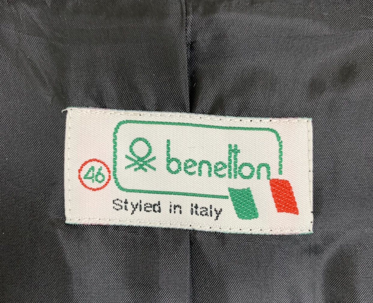 Benetton Vintage Benetton Checkered Wool Long Coat Size 46 Size US M / EU 48-50 / 2 - 11 Thumbnail