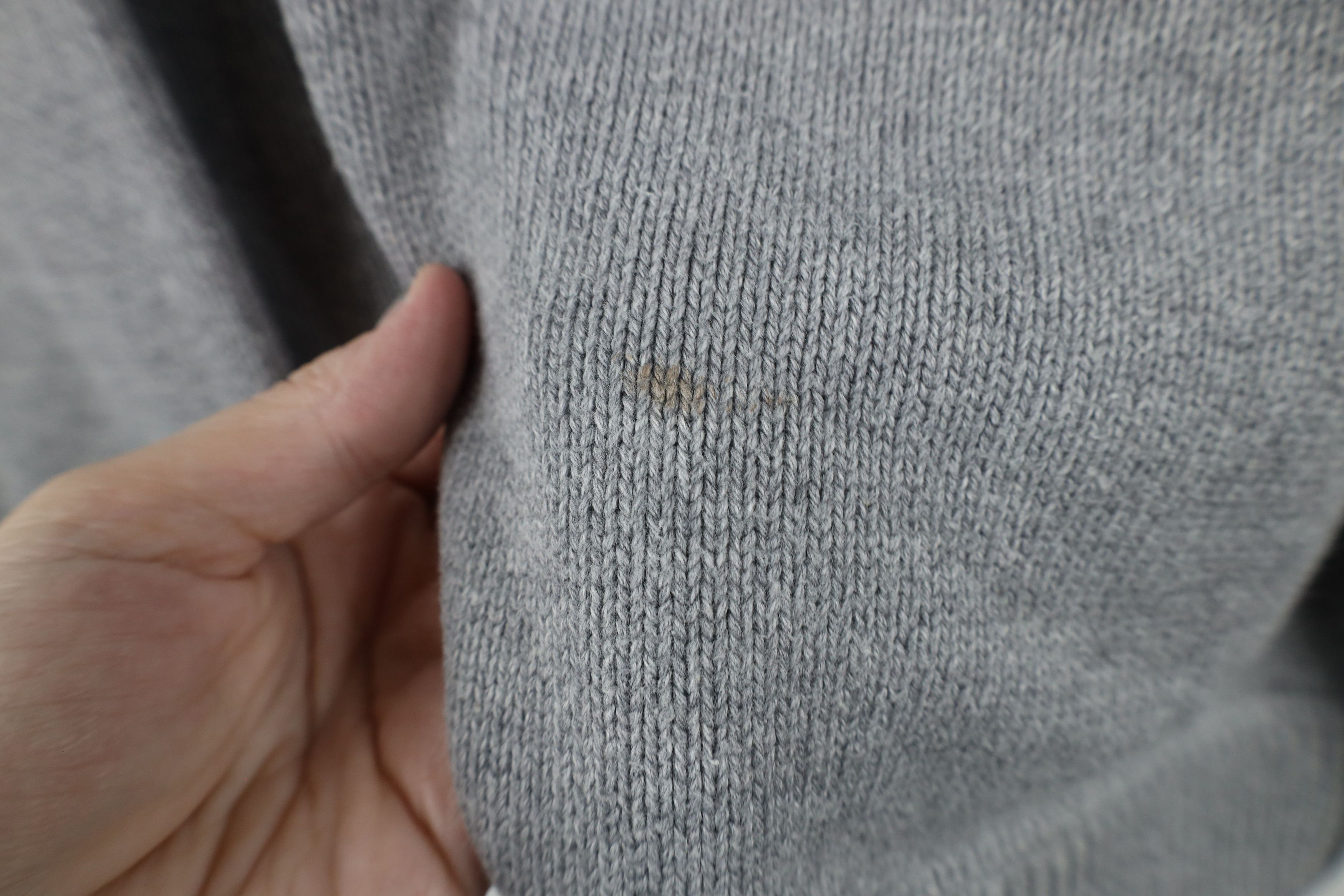 Eddie Bauer × Vintage Vintage 90s Eddie Bauer Heavyweight Cotton Knit Sweater Gray Size US L / EU 52-54 / 3 - 4 Thumbnail