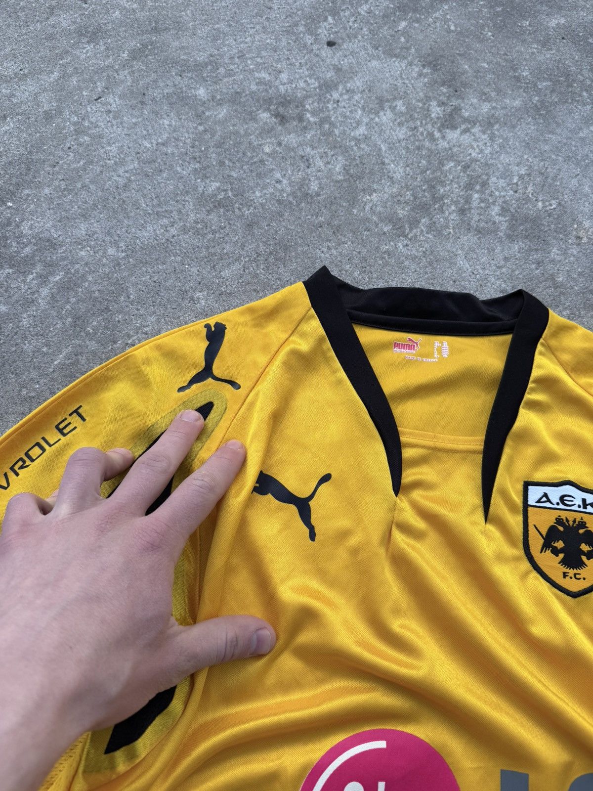 Puma Vintage Puma A.E.K Greece football soccer rare fifa t-shirt Size US XL / EU 56 / 4 - 8 Thumbnail