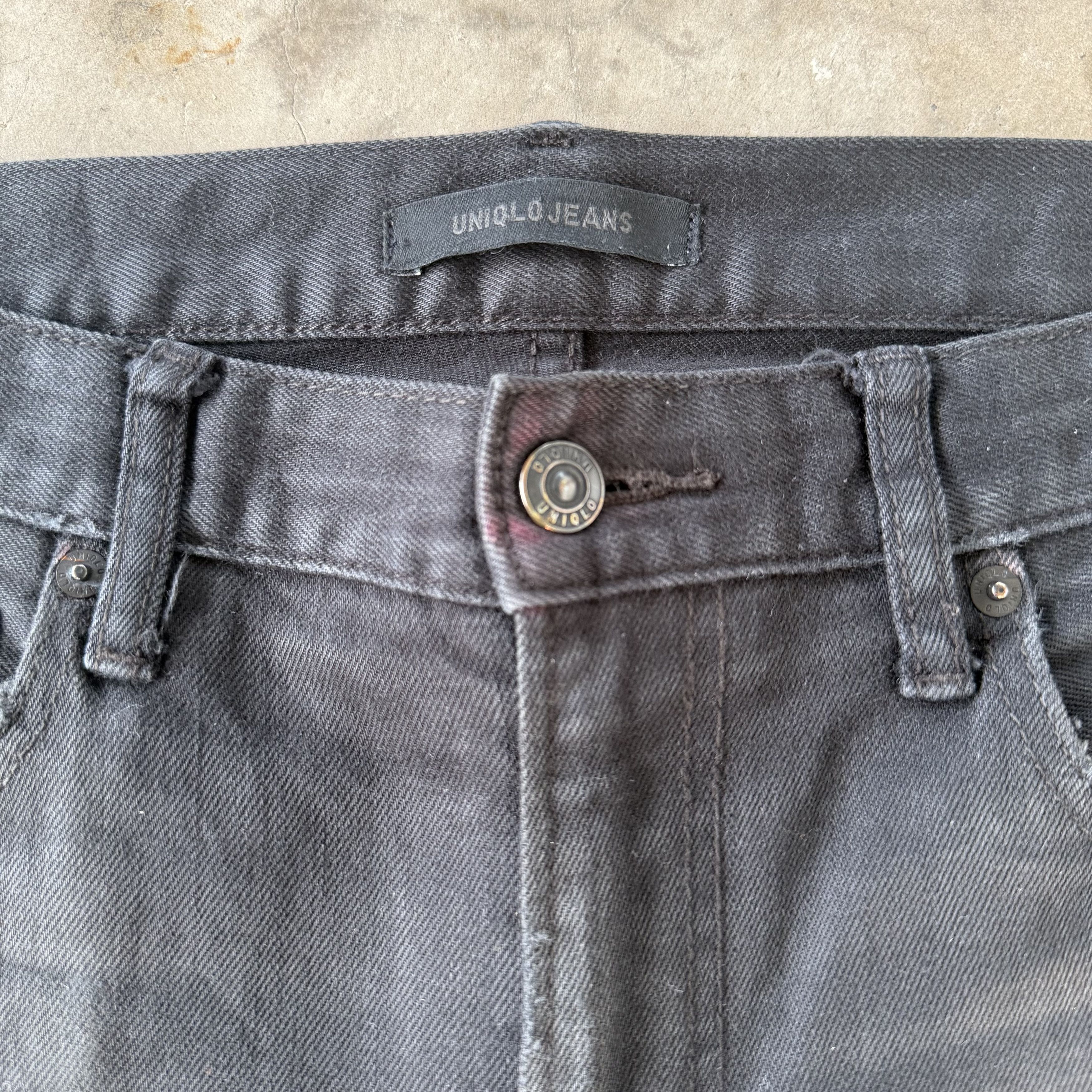 Black Label Vintage Japanese Brand Slim Fit Selvedge Denim Size US 33 - 5 Thumbnail