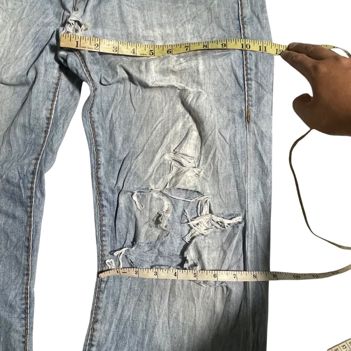 Emporio Armani Vintage Emporio Armani Distressed Jeans Size US 36 / EU 52 - 15 Thumbnail