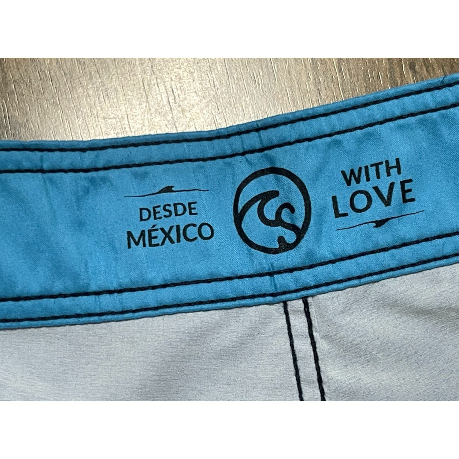 Vintage NWT Desde Mexico Shorts Men's 38 Blue Black Purple Swim Trunks Size US 38 / EU 54 - 5 Thumbnail
