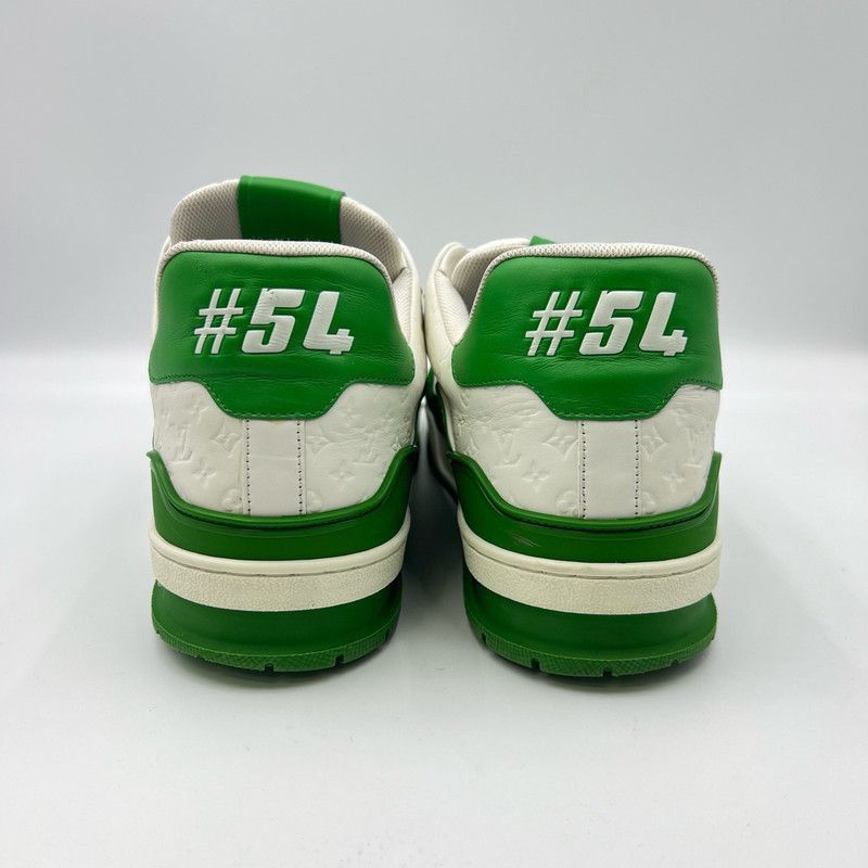 Louis Vuitton Louis Vuitton Trainer Low Top Sneakers in White Green -2508 Size US 12 / EU 45 - 3 Thumbnail