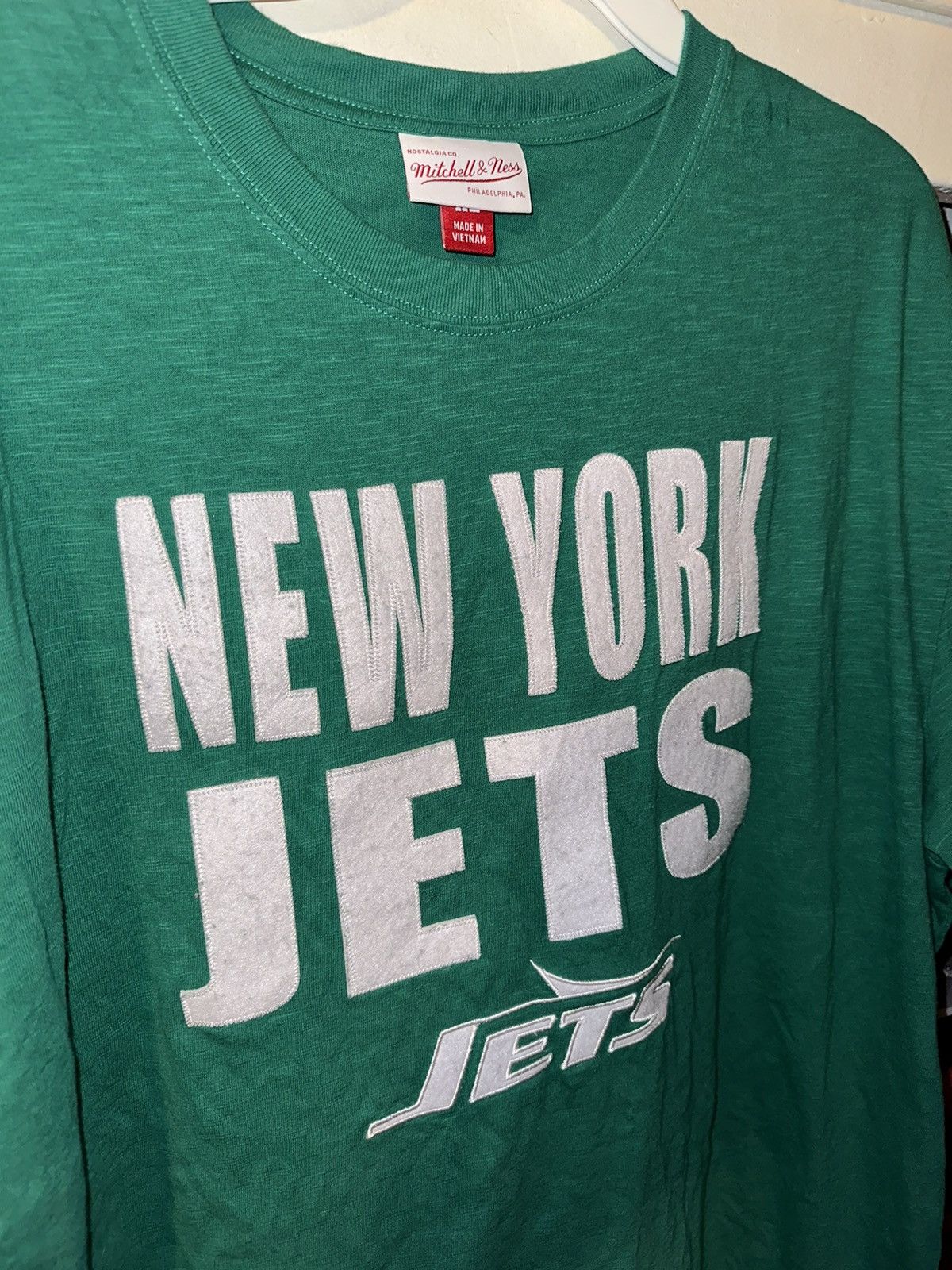 Mitchell & Ness × NFL × Vintage New York Jets Throwback Mitchell & Ness T-Shirt Size US XL / EU 56 / 4 - 1 Thumbnail