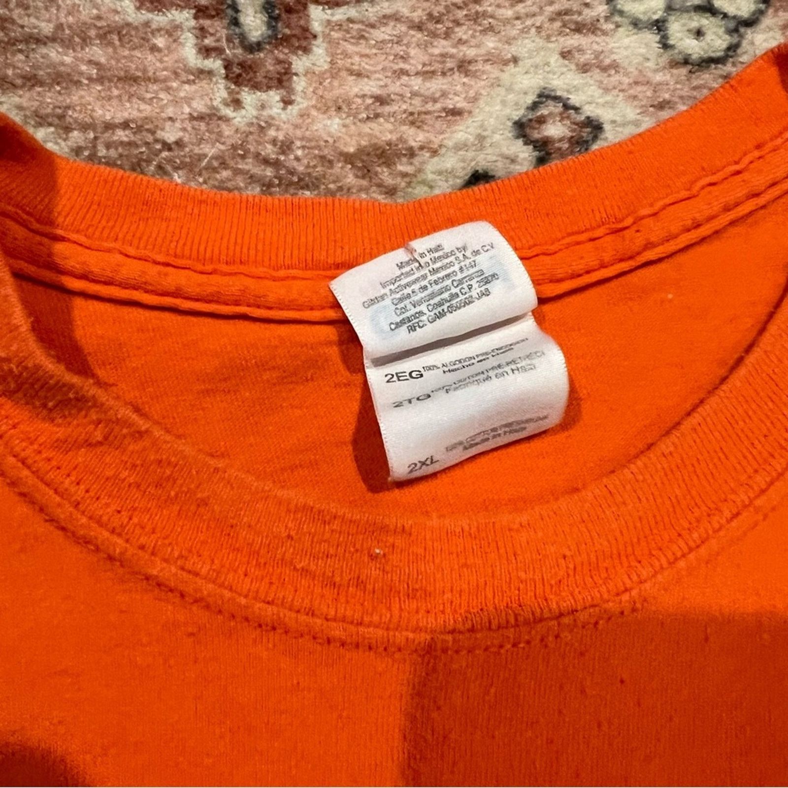 Vintage Daytona Beach Bike Week 2010 Orange Tee Shirt Size US XXL / EU 58 / 5 - 4 Thumbnail