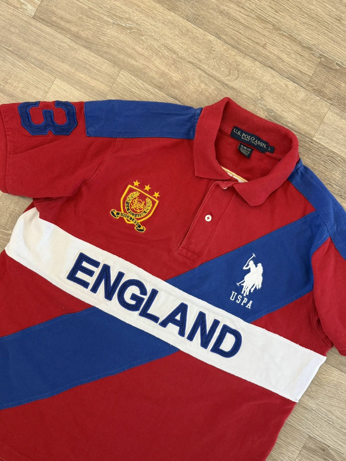 U.S. Polo Assn. VINTAGE Y2K U.S POLO ASSN ENGLAND CHIEF KEEF POLO RAP SHIRT Size US L / EU 52-54 / 3 - 5 Thumbnail
