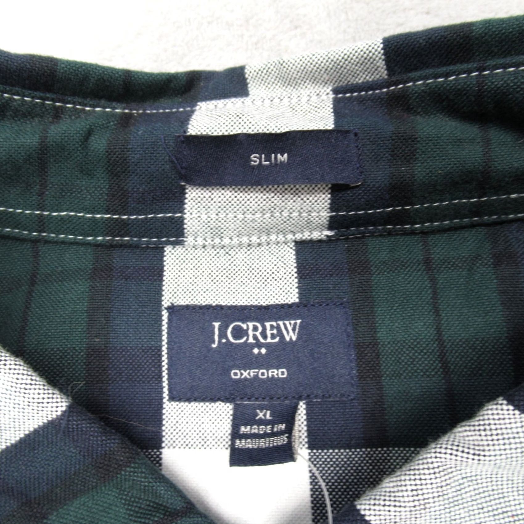 J.Crew J.CREW Oxford Shirt Mens XL Black Slim Long Sleeve Button-Down Casual Workwear Plaid Cotton XS? Size US XL / EU 56 / 4 - 4 Thumbnail