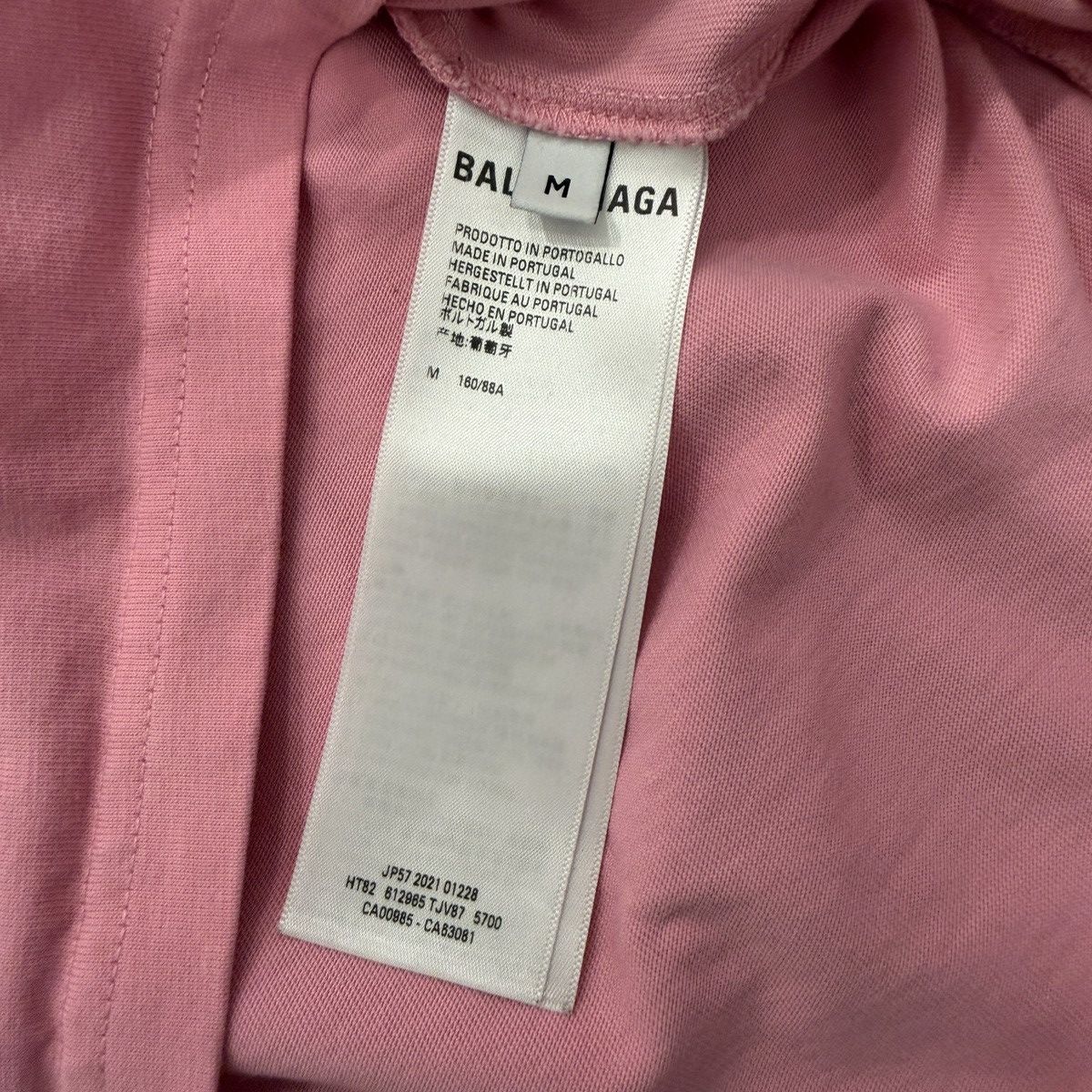 Balenciaga Balenciaga Balenciaga Pink Double B Embroidered Short Sleeve Size US M / EU 48-50 / 2 - 4 Thumbnail
